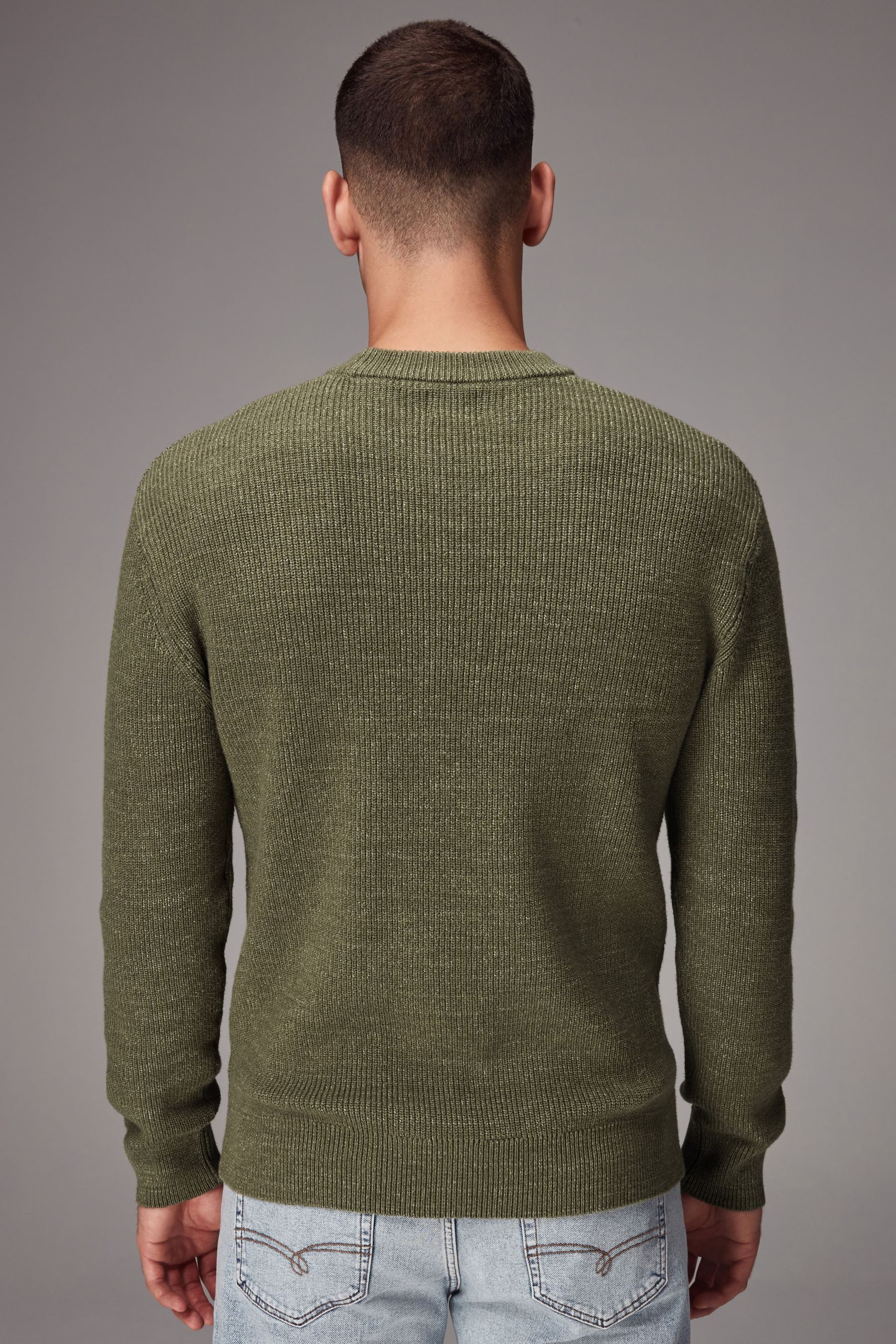 Next Rundhalspullover Strickpullover mit Rundhalsausschnitt Regular Fit (1-tlg)