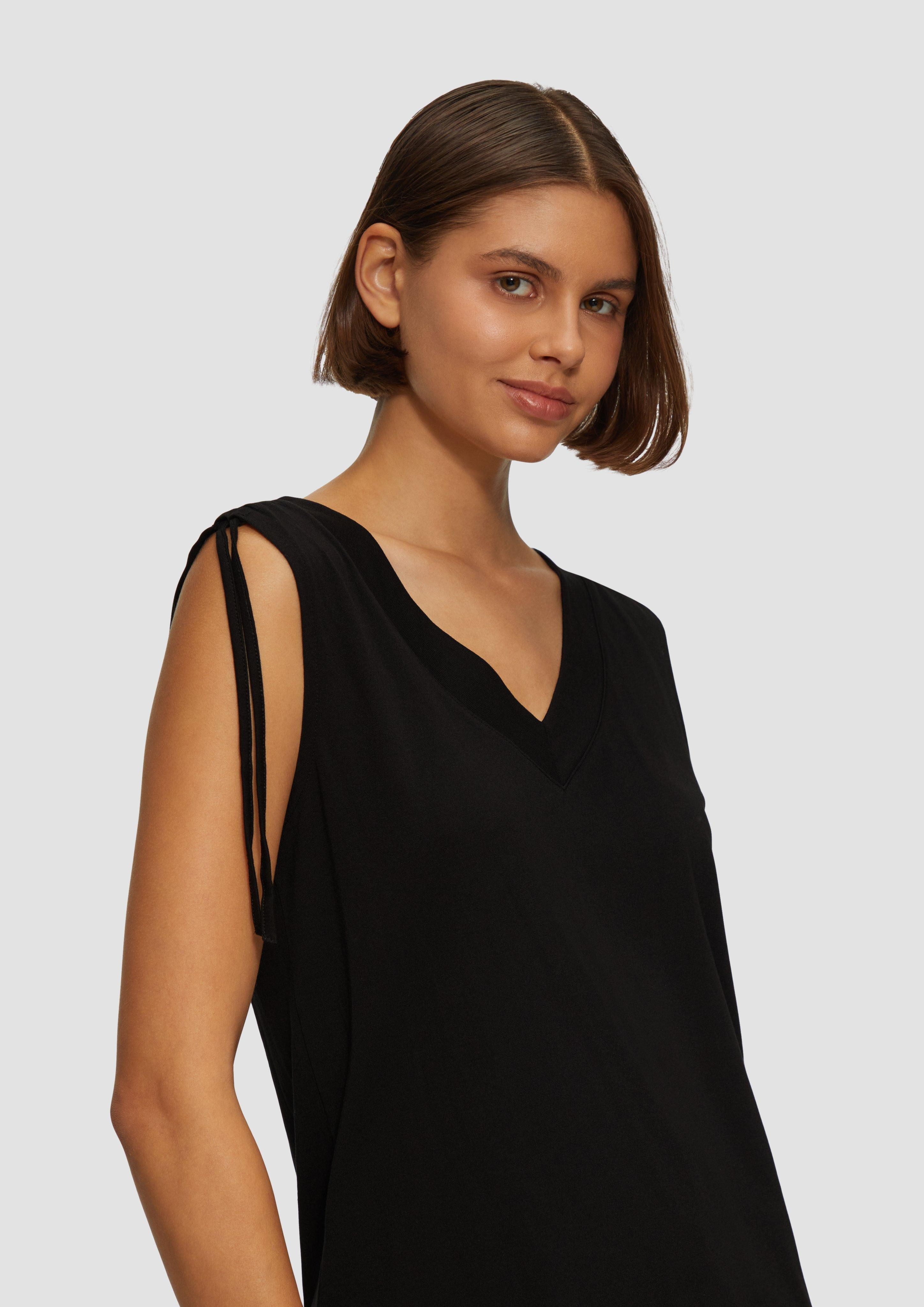 s.Oliver Shirttop Fließendes V-Neck Top mit günstig online kaufen