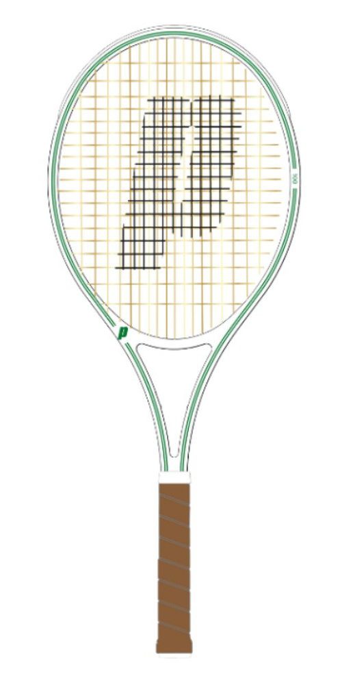 Prince Tennisschläger Warrior Limited 100in/285g/Freizeit 2025 weiss - besaitet