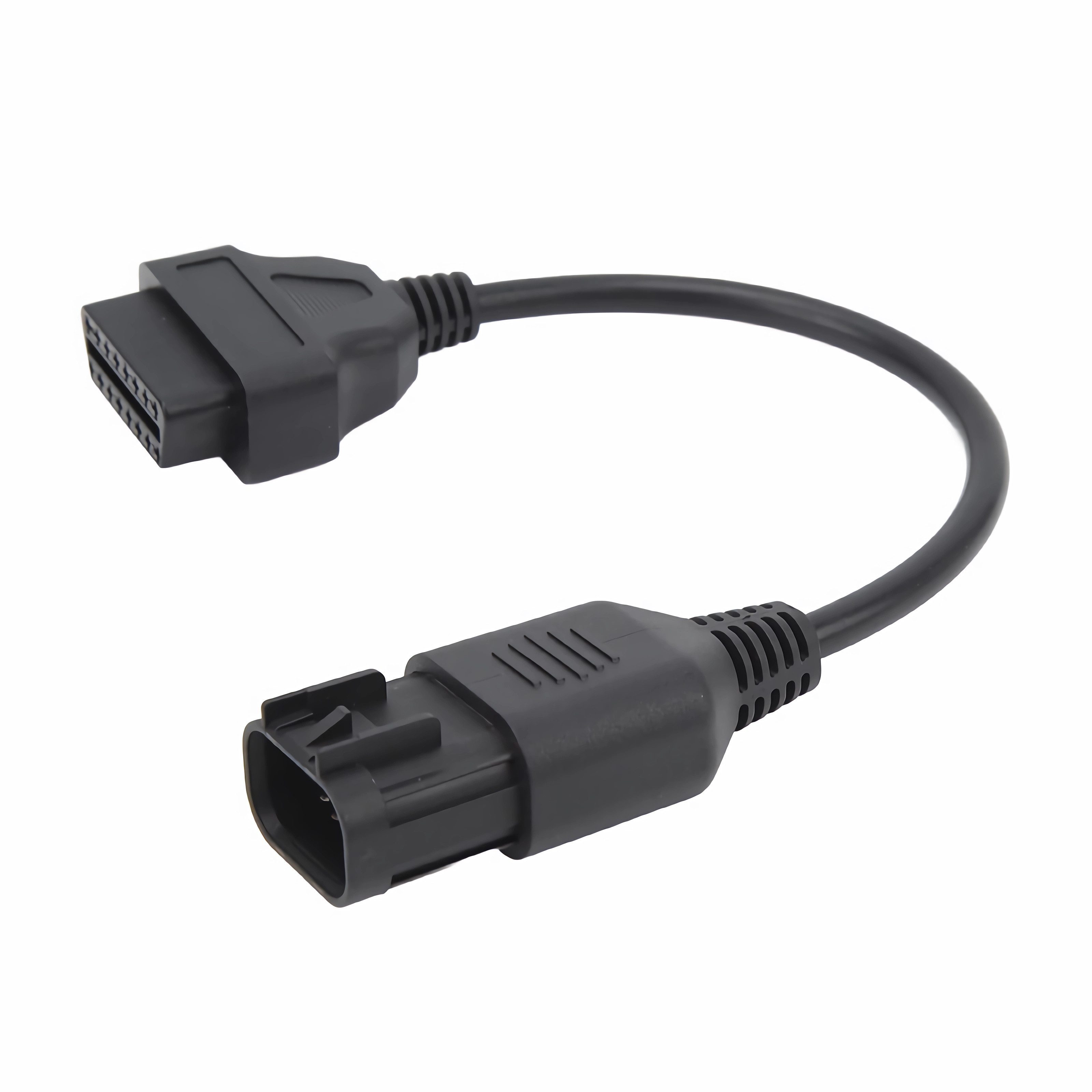 Bolwins M28C OBD zu OBD2 Kabel Adapter 8pin auf 16pin Diagnose für Polaris ATV Elektro-Kabel, OBD1 8-Pin Stecker für Polaris und ATV, OBD2 16-Pin Normbuchse (30 cm), Plug & Play, stabile Verbindung, präzise Verarbeitung