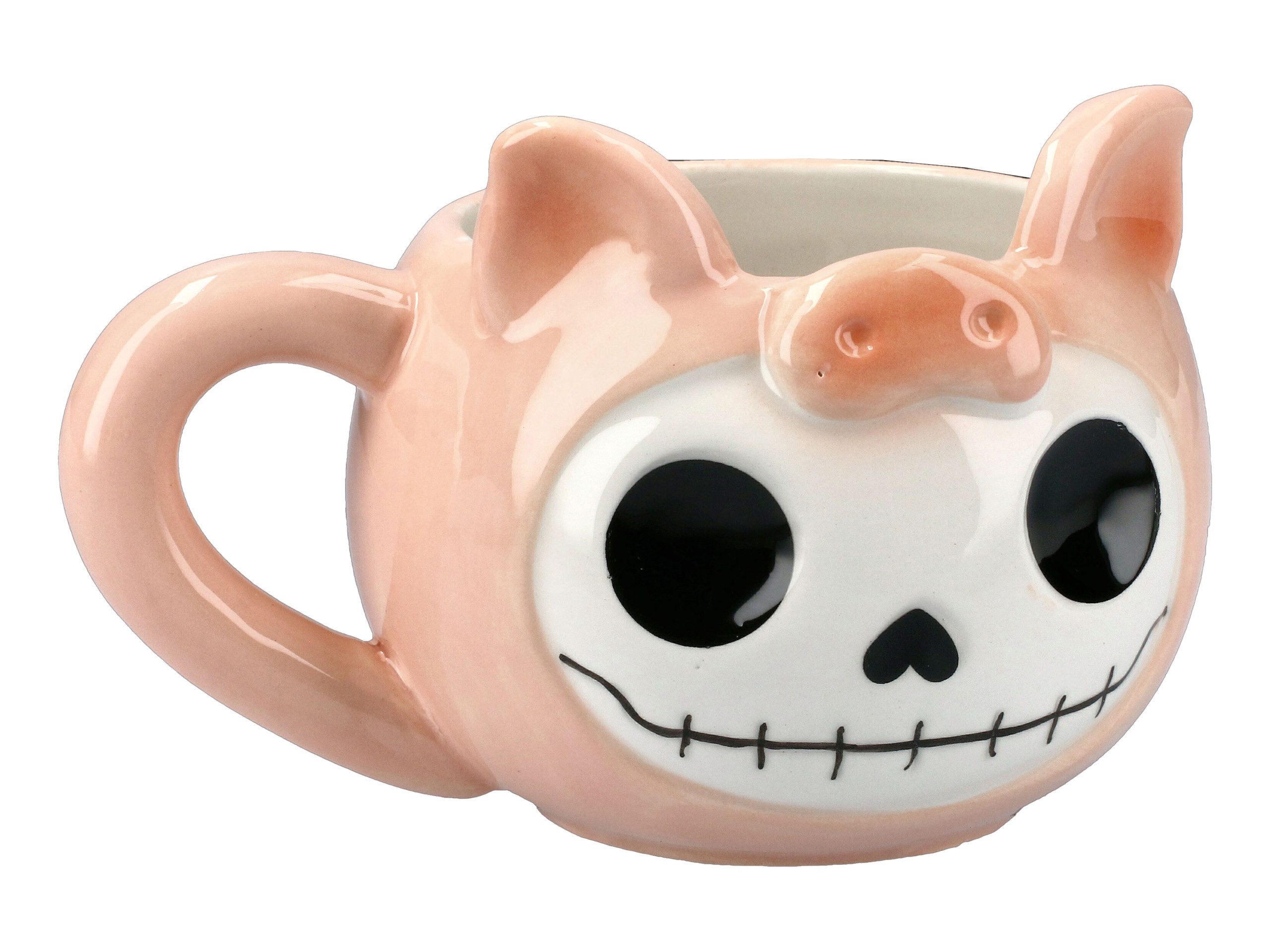 Figuren Shop GmbH Tasse Furrybones Keramik Tasse - Bacon -Schwein Gothic Furry Bones, Keramik