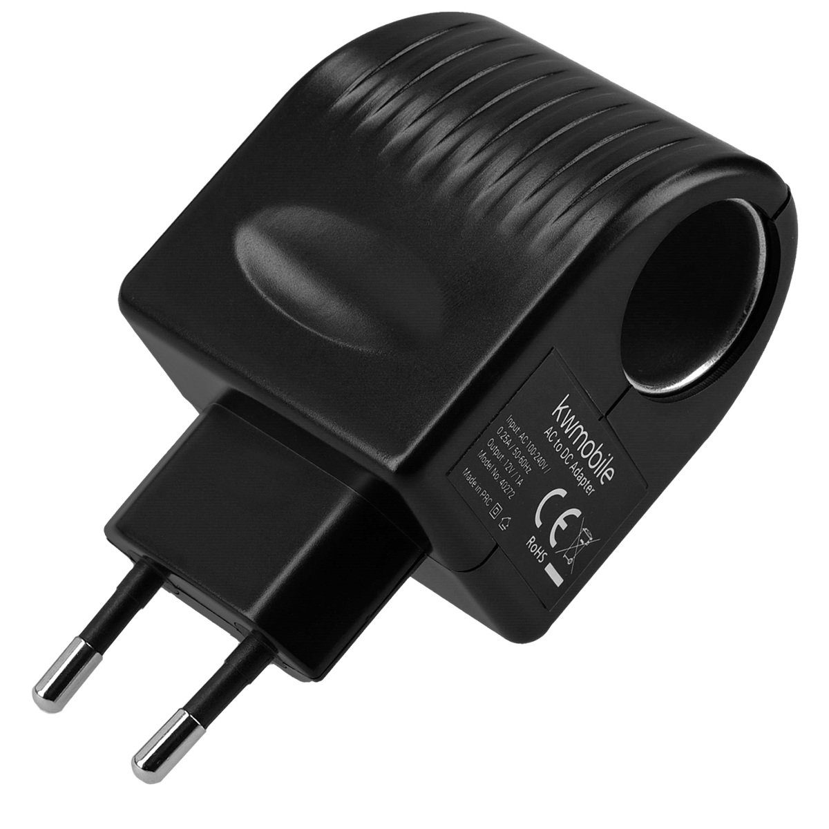 kwmobile Spannungswandler 230v auf 12v Adapter Zigarettenanzünder Steckdose Adapter, 9.40 cm, 1Adapter 230v auf 12v 1000 mA und max 12 Watt