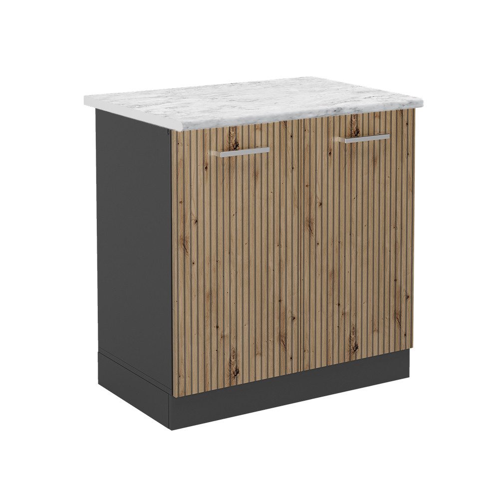 Vicco Spülenunterschrank R-Line, Artisan-Eiche/Anthrazit, 80 cm, günstig online kaufen