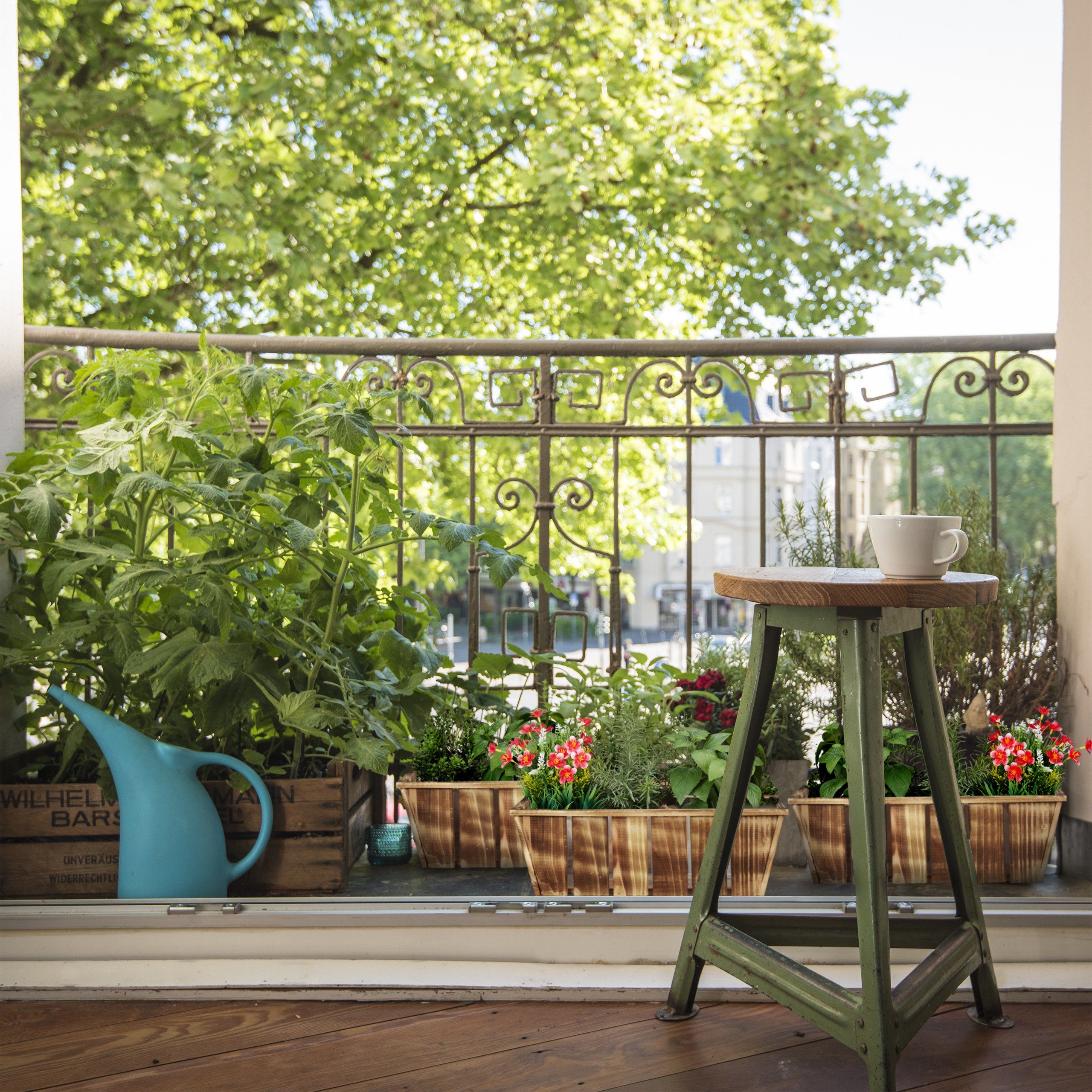 relaxdays Pflanzkübel Blumenkasten Holz 3er Set