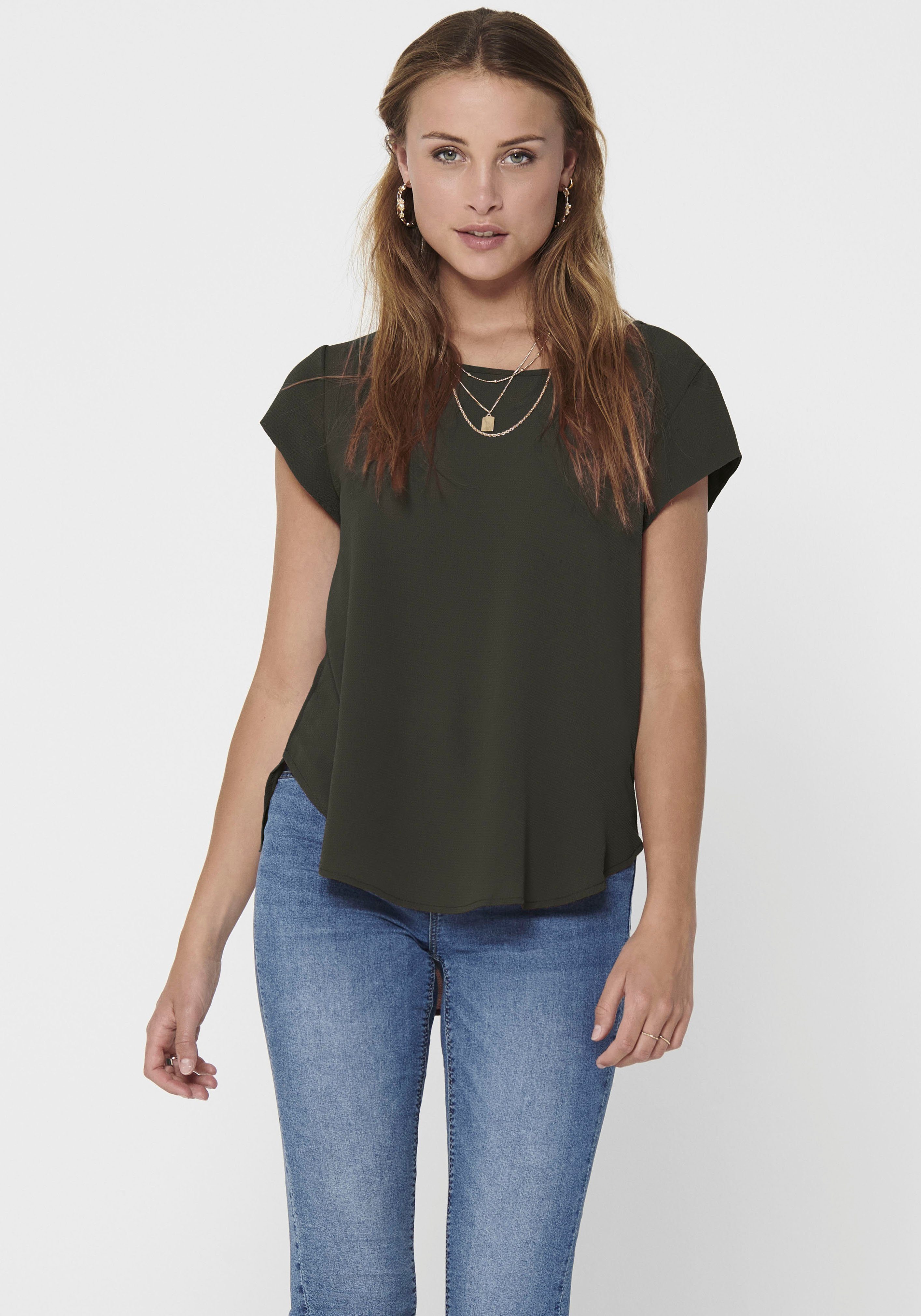 ONLY S/S TOP SOLID Shirtbluse rosin ONLVIC