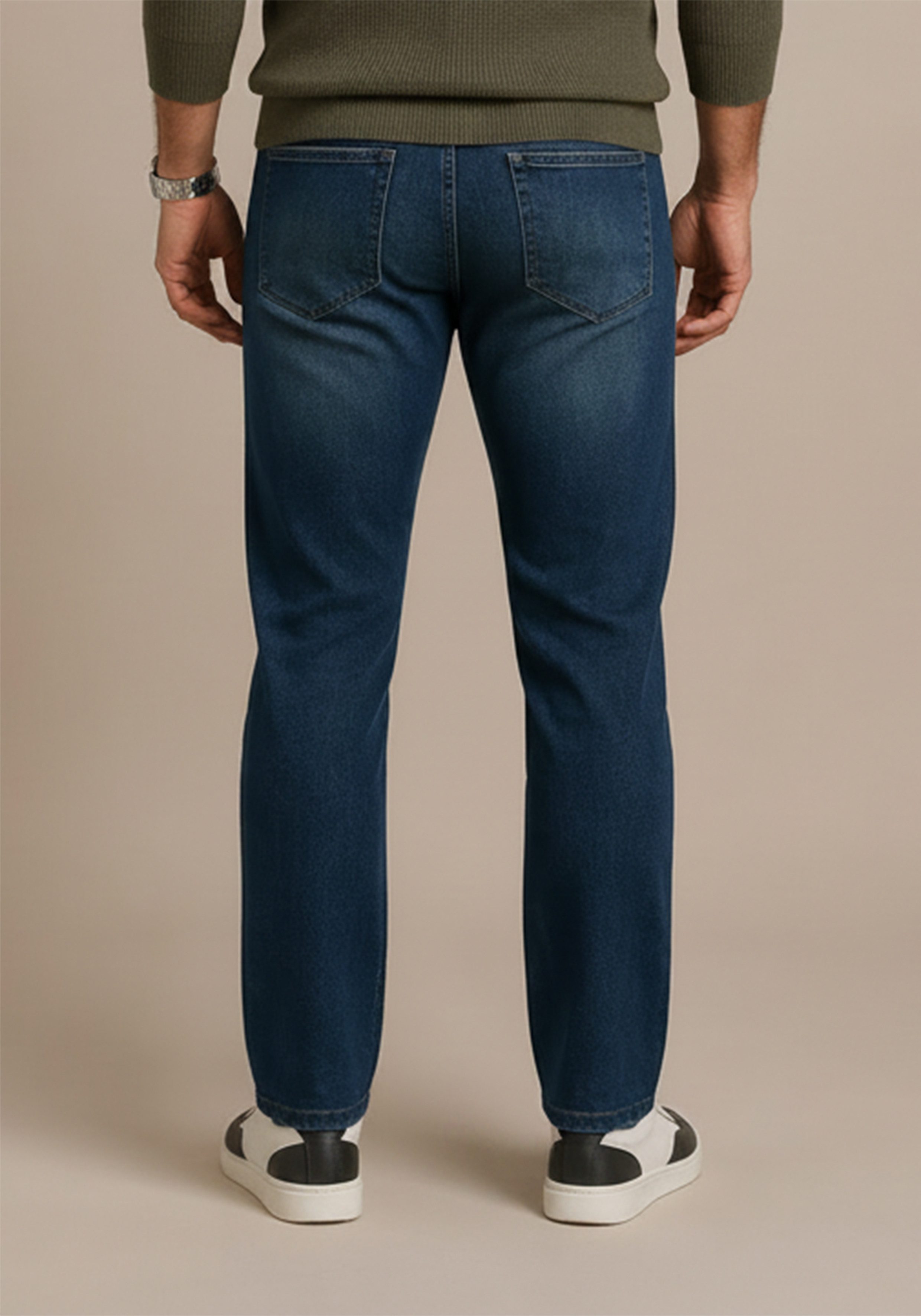 Man's World Plus Jogg Pants Große Größen, comfort fit Comfort Fit, gerade Beinform, mit Knopf- und Reißverschluss – Bild 2 von 5