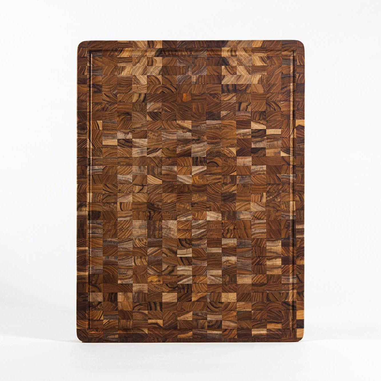 Teakhaus Schneidebrett BUTCHER BLOCK, braun, Teakholz, (L)