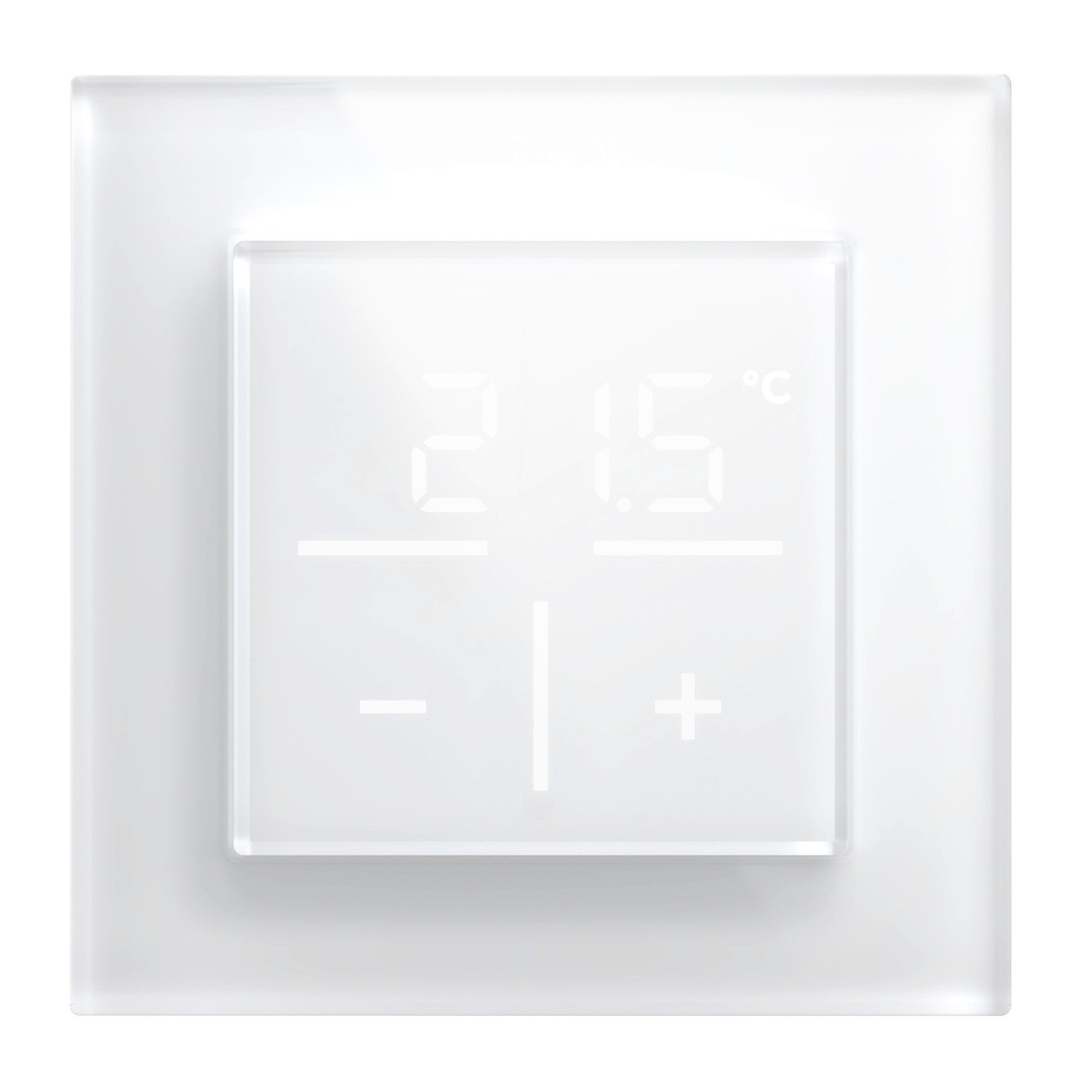 Homematic IP Bundle Glas-Wandthermostat + Glasrahmen 1-fach Smart-Home-Zubehör