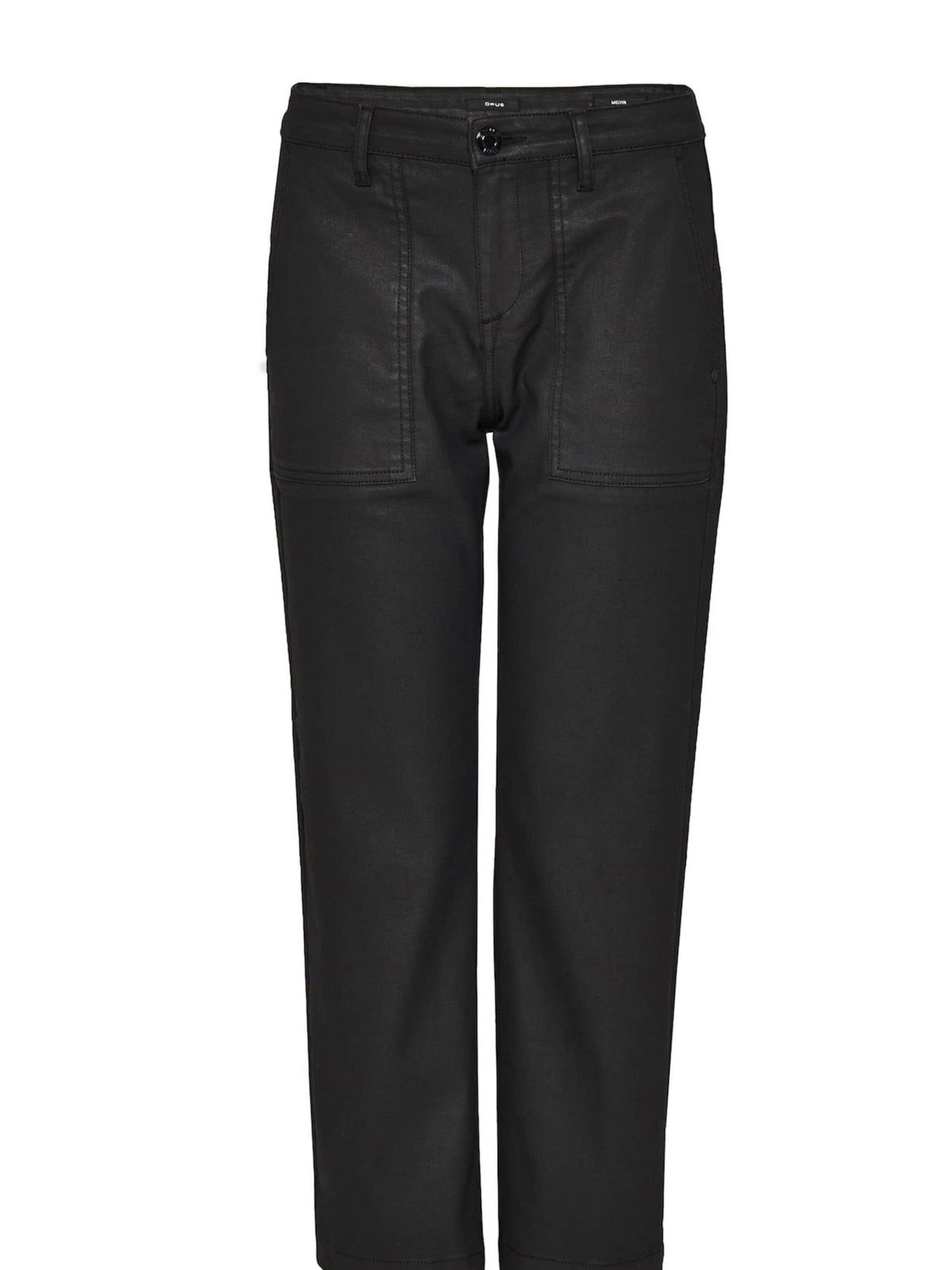 black Weiteres Plain/ohne 3/4-Jeans Detail Melvin Details, (1-tlg) OPUS