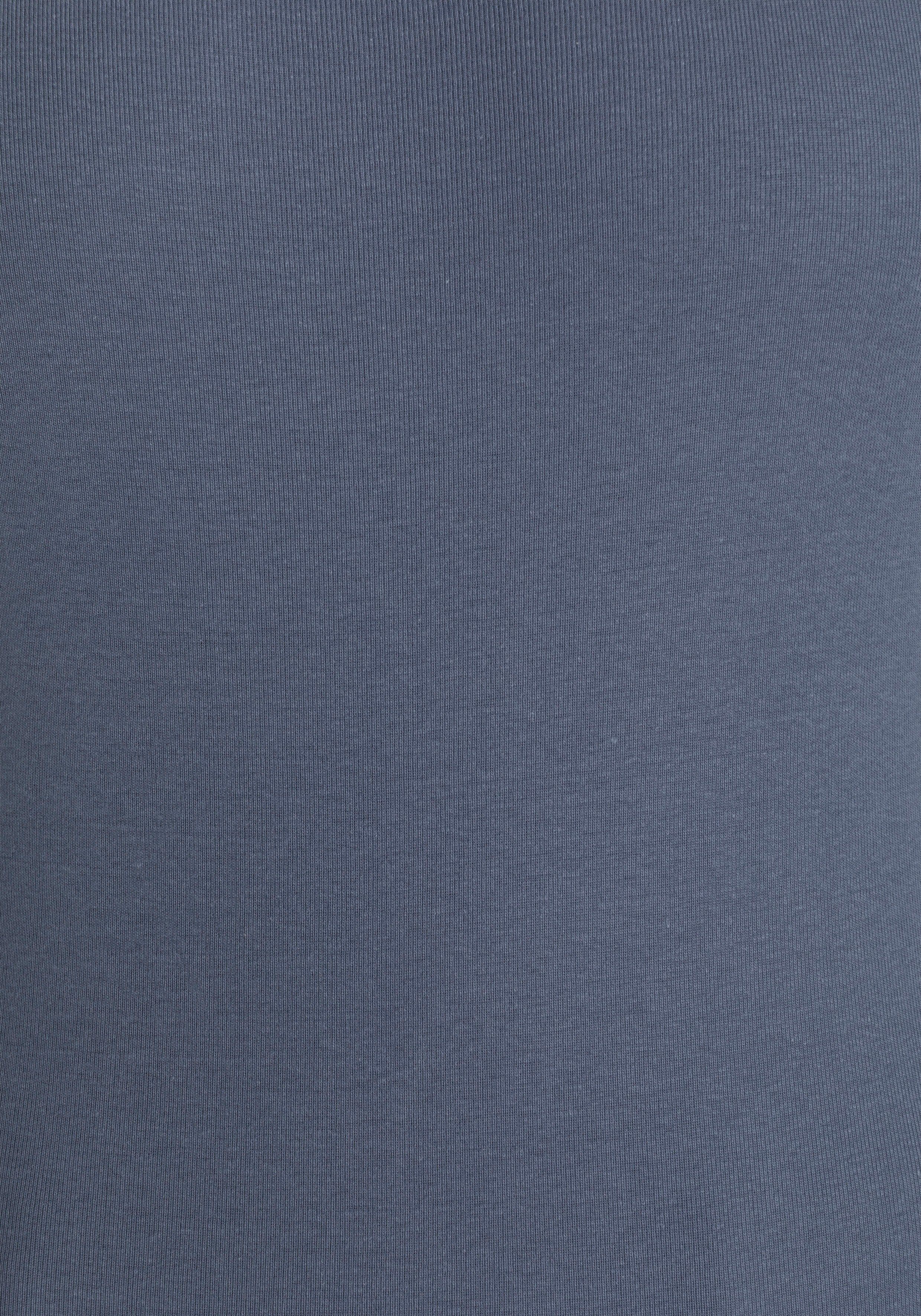 schwarz (Packung, Longform rauchblau, 2-tlg) Langarmshirt in Flashlights