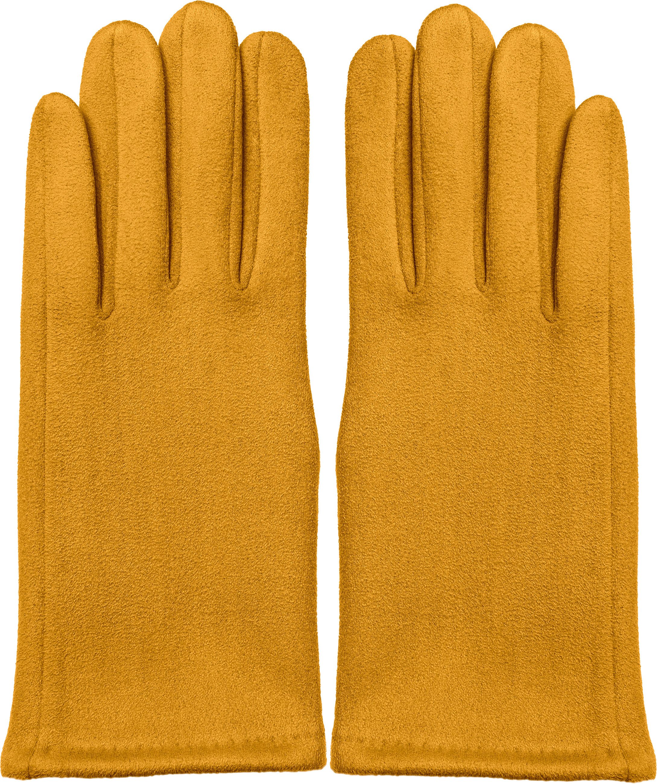 Caspar Strickhandschuhe GLV013 klassisch elegante uni Damen Winter Handschuhe