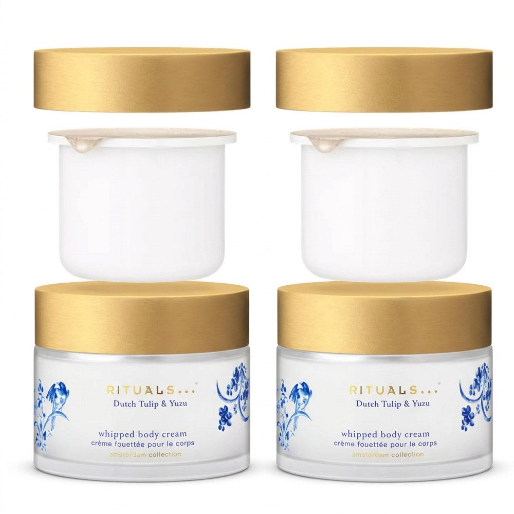 Rituals Körpercreme Rituals Amsterdam Whipped Body Cream Refill 2er Set, 1-tlg., Praktisches Vorrats- und Nachfüllset für Körpercreme