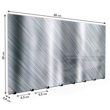 Primedeco Garderobenpaneel Magnetwand und Memoboard aus Glas Metallplatten Hintergrund