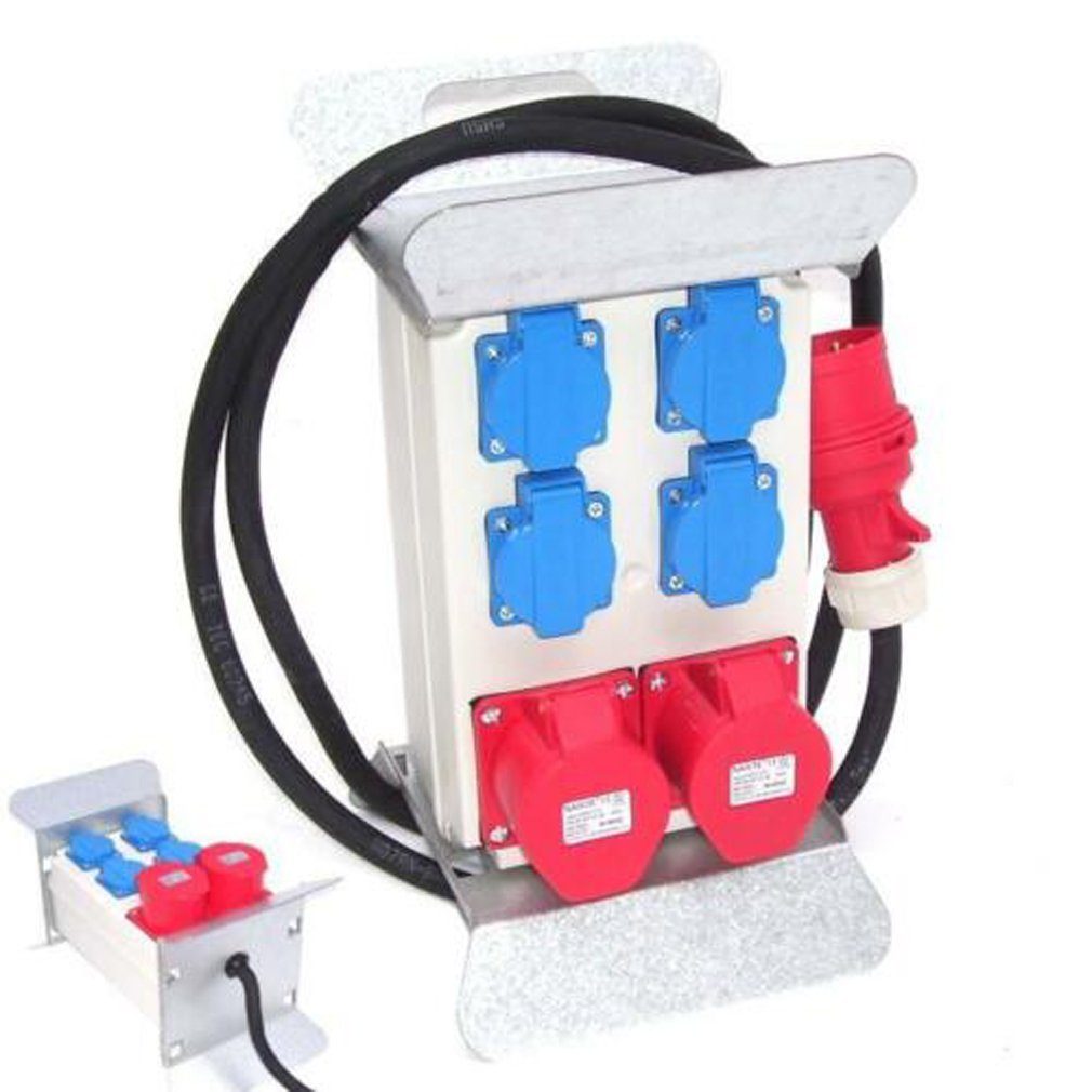 Apex Stromverteiler Baustromverteiler 55474 2x400V 4x230V 16A Mehrfachsteckdose