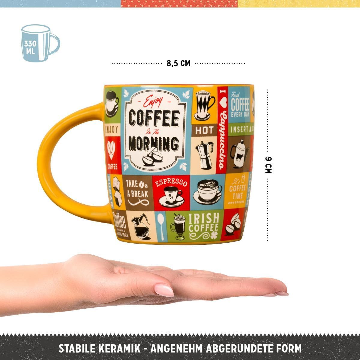 Nostalgic-Art Tasse Kaffeetasse - Coffee Collage
