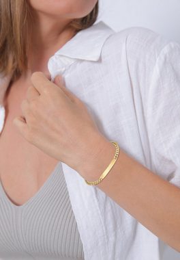Elli Premium Armband ID-Armband mit gravierbarer Platte 925 Silber