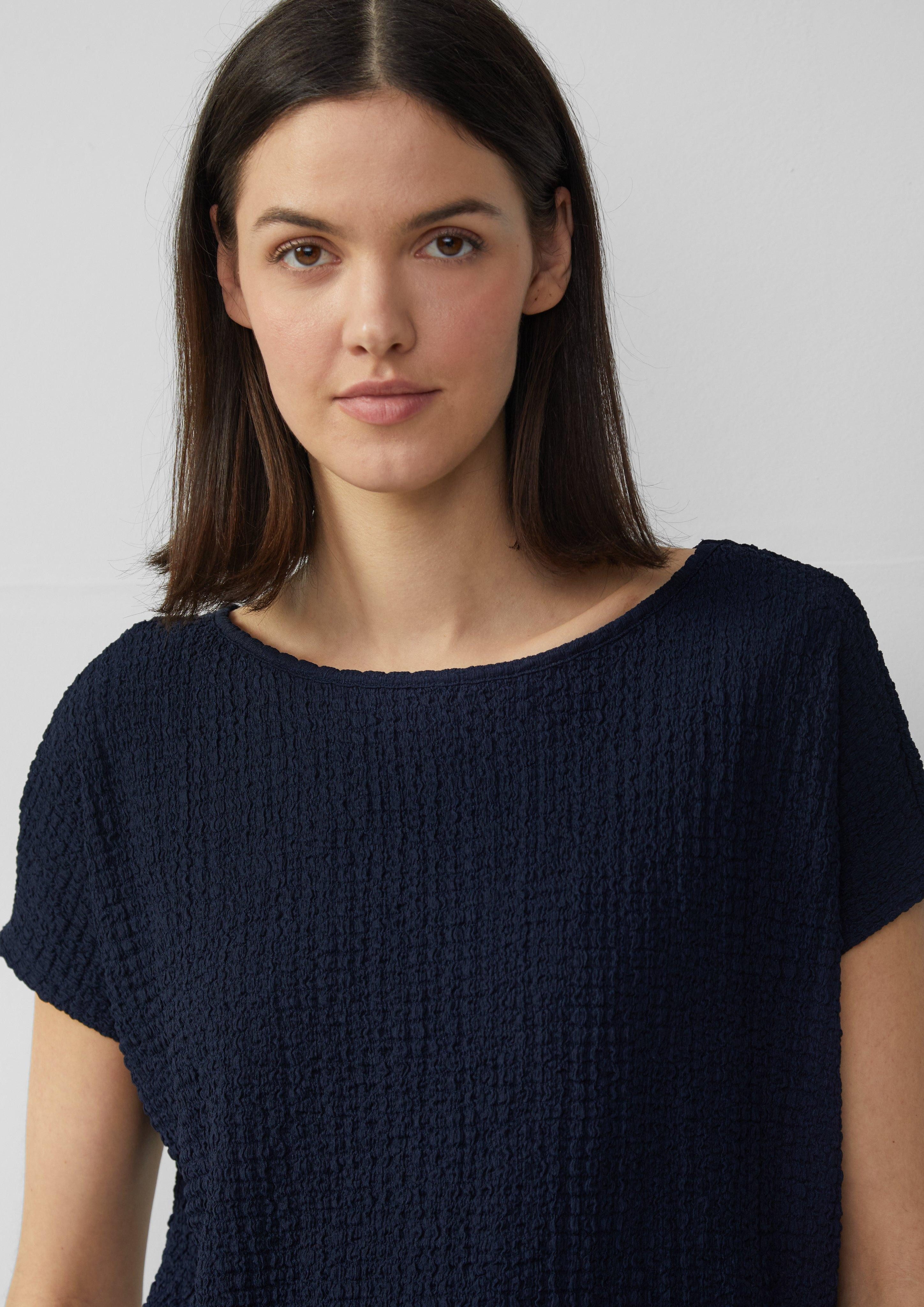 s.Oliver Shirttop Relaxed-Fit-Shirt in Struktur-Optik günstig online kaufen