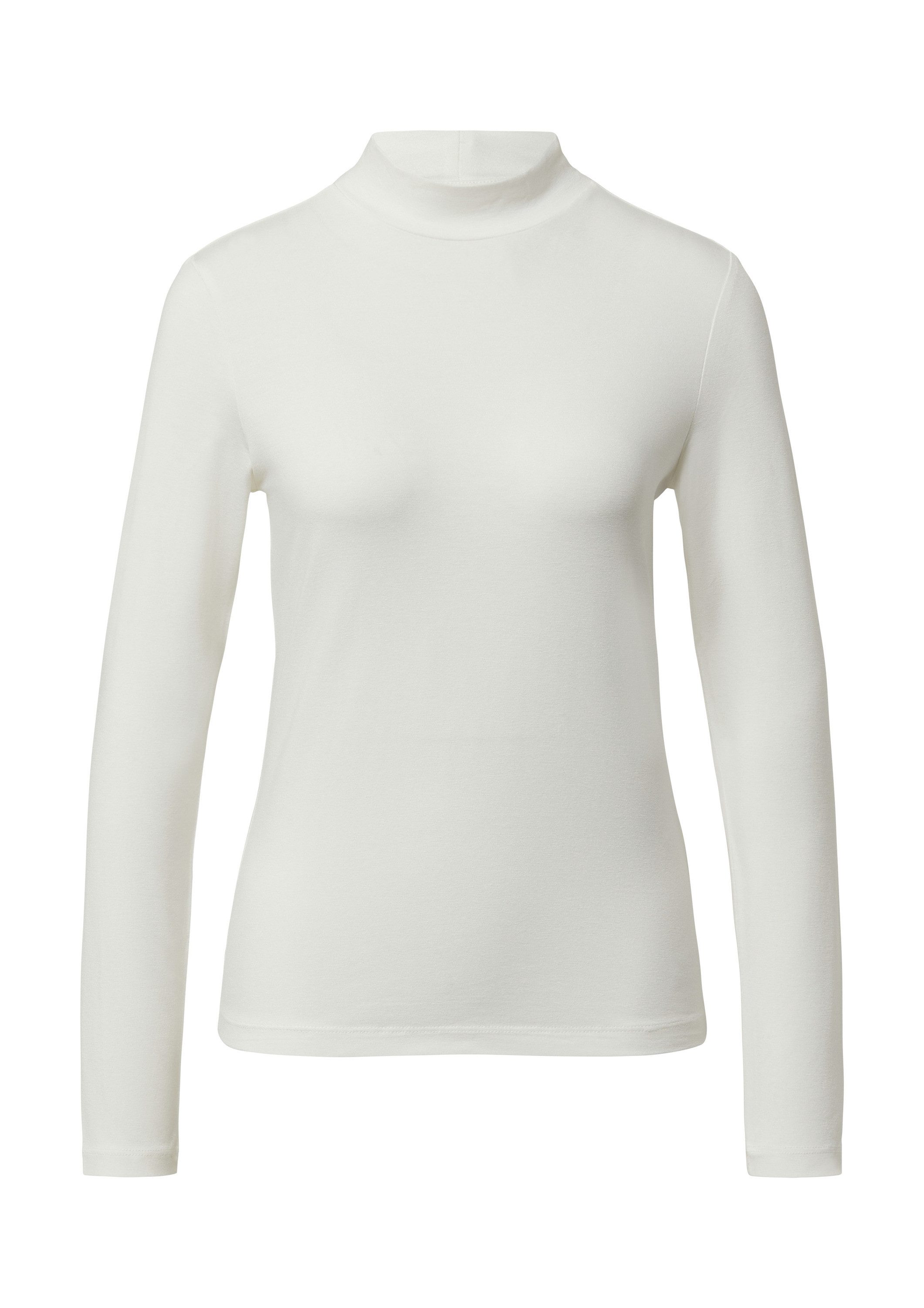 s.Oliver Langarmshirt T-Shirt Slim Fit Jerseyshirt mit Stehkragen günstig online kaufen