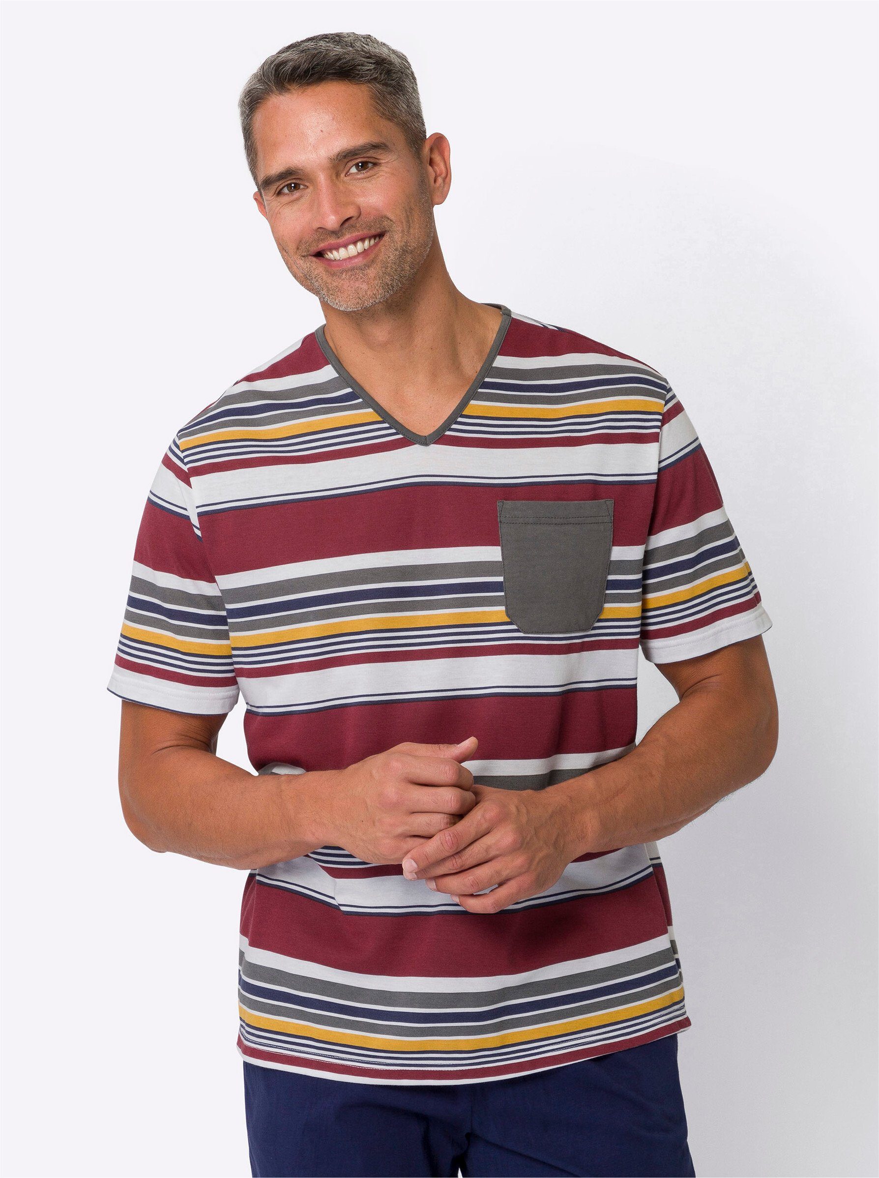 Sieh an! Schlafanzug Schlafanzug-Shirt Kurzarm