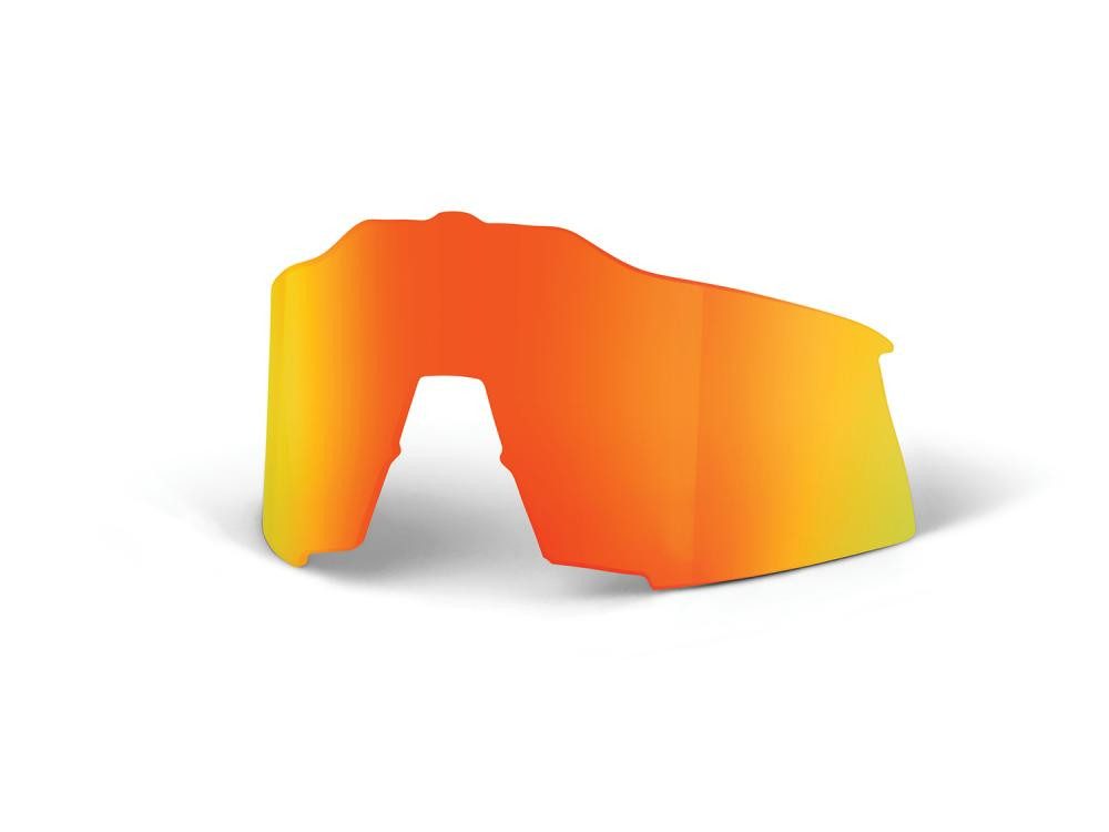 100% Sonnenbrille 100% Speedcraft - HiPER Mirror Replacement Lens unis red - kontraststa