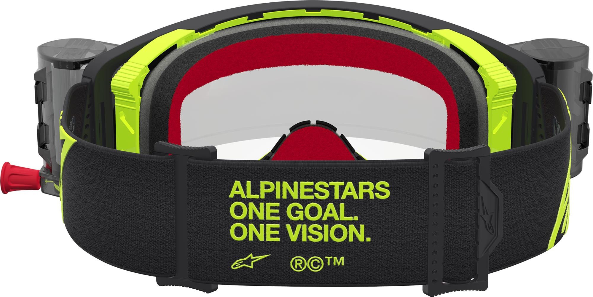 Alpinestars Motorradbrille Supertech Firma Roll-Off Motocross Brille, Mit Band