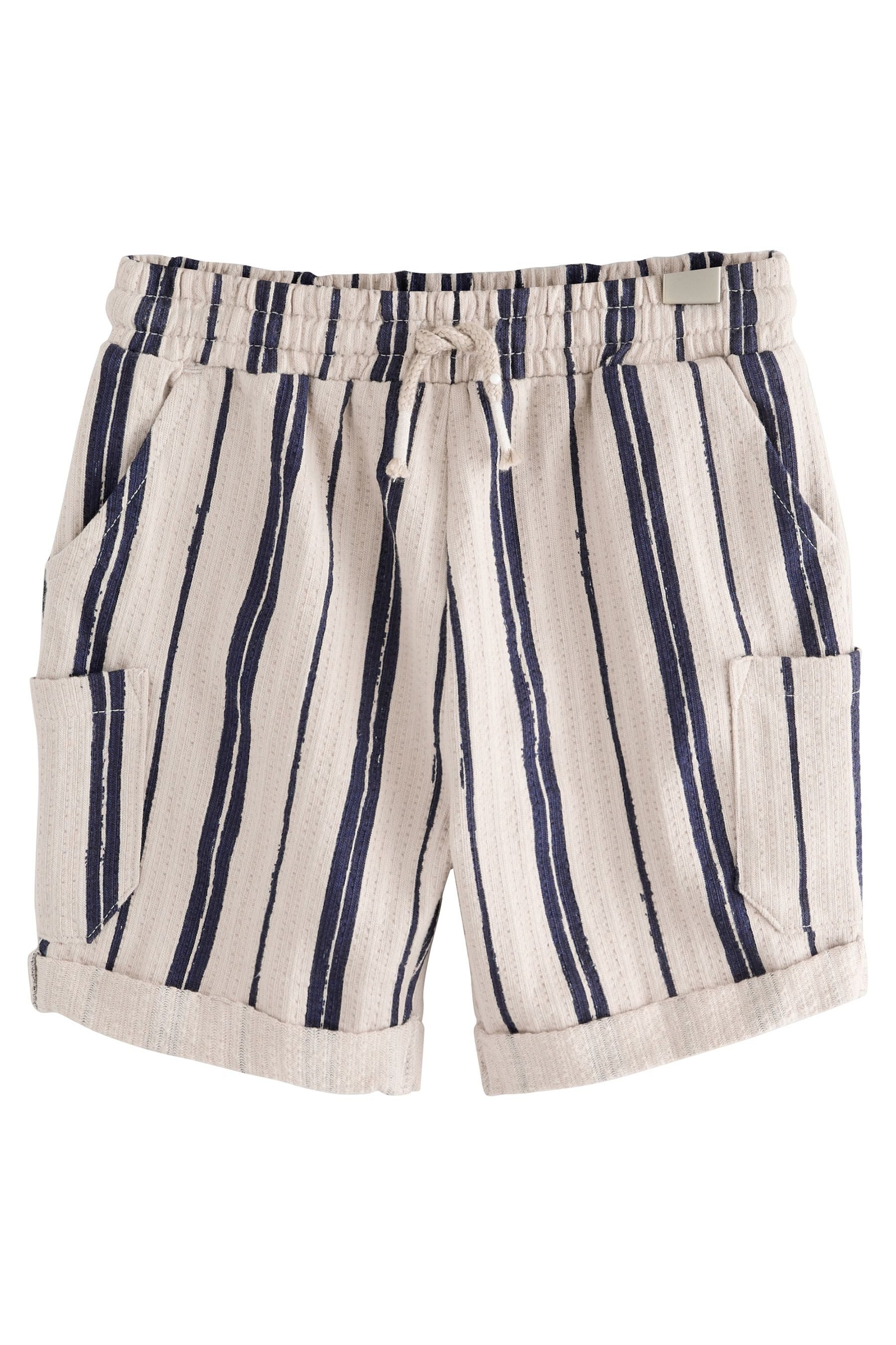 Shorts Leichte, strukturierte Shorts aus 100 % Baumwolle