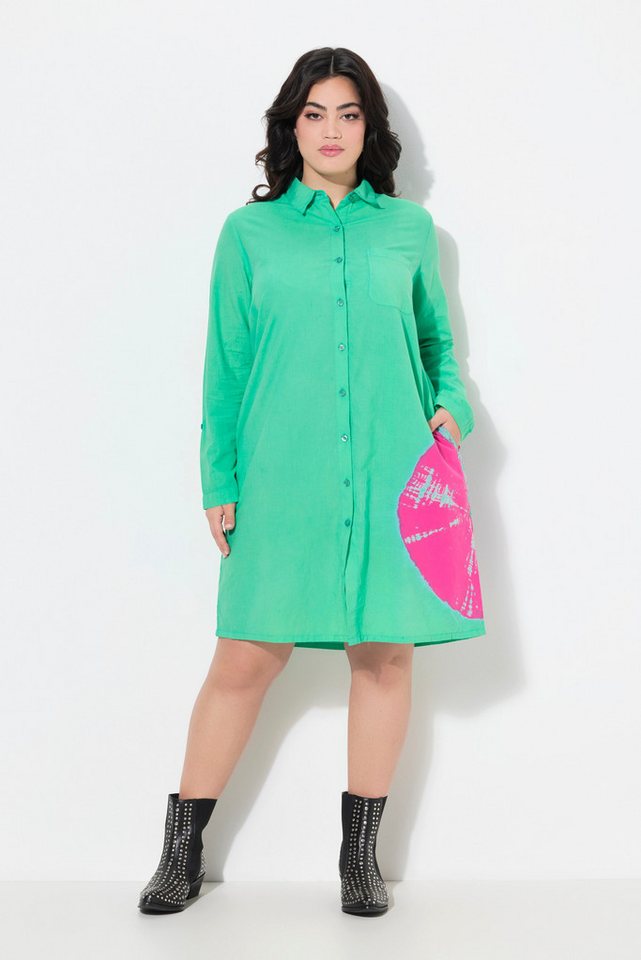 Angel of Style Jerseykleid Hemdblusenkleid A-Linie Kreisdruck