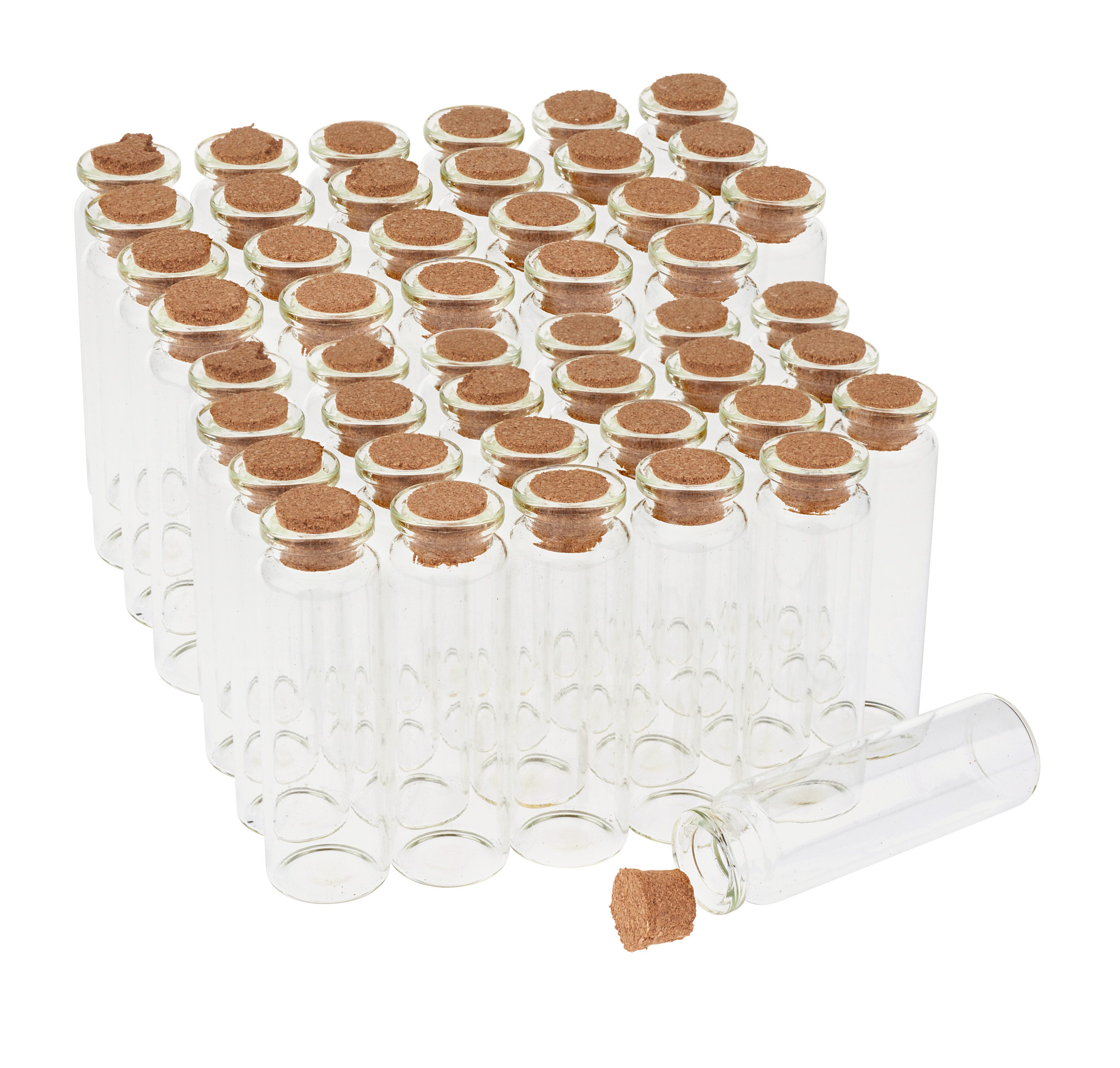 VBS XXL Dekovase Glasfläschchen mit Korken günstig online kaufen