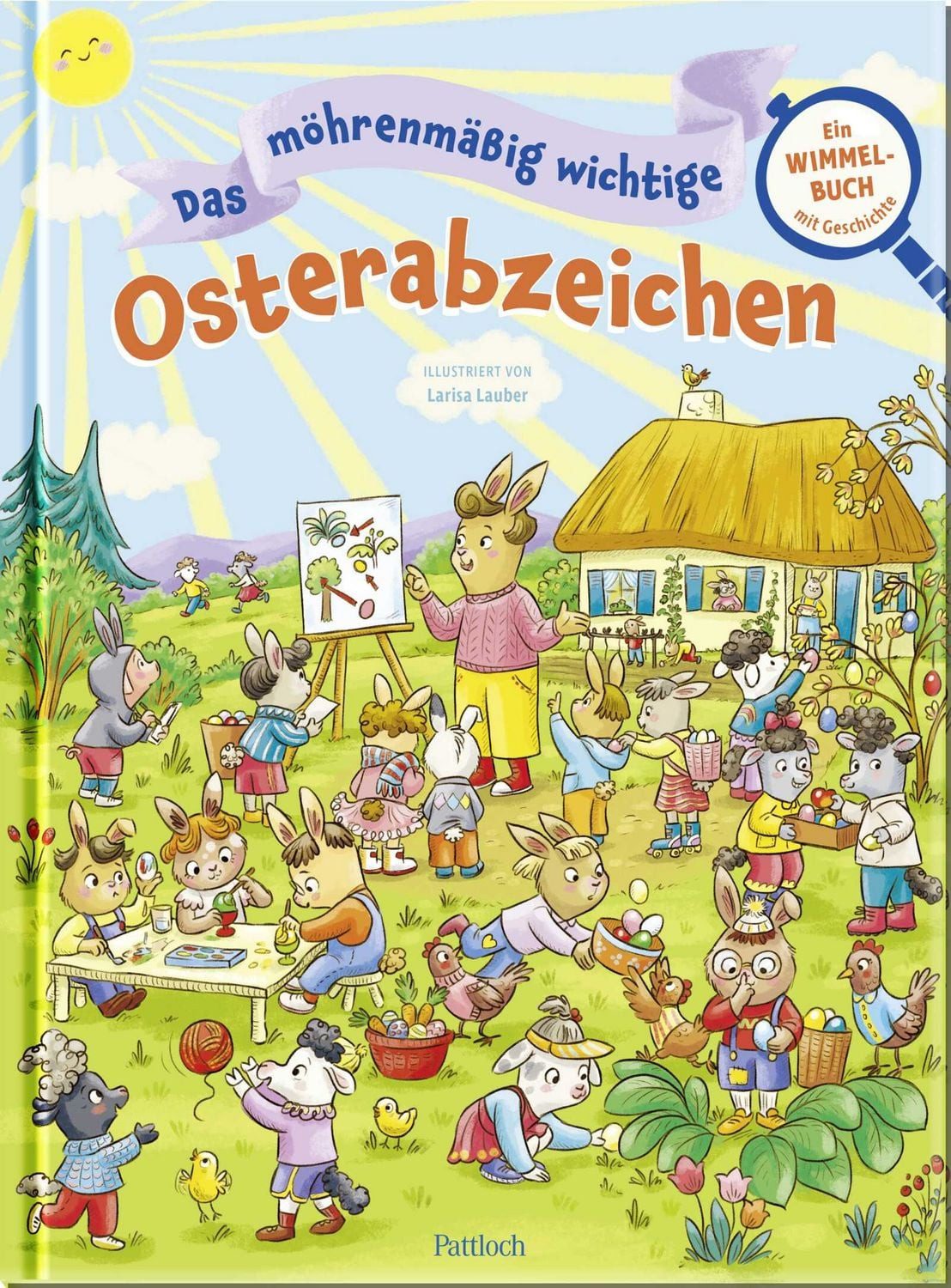 Kinderbuch Das möhrenmäßig wichtige Osterabzeichen Ein Wimmelbuch mit Geschichte diverse