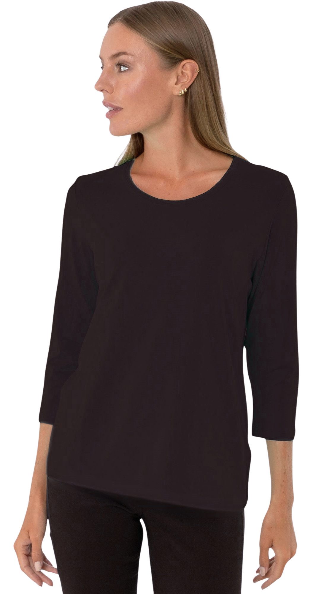 3/4-Arm-Shirt 193-1258, Estefania for woman Shirt Basic mit 3/4 Arm