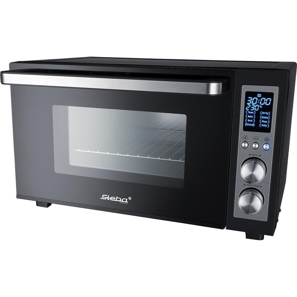 Steba Minibackofen KB E300, mit 8 Automatikprogramme, Umluft und Drehspieß, Schwarz