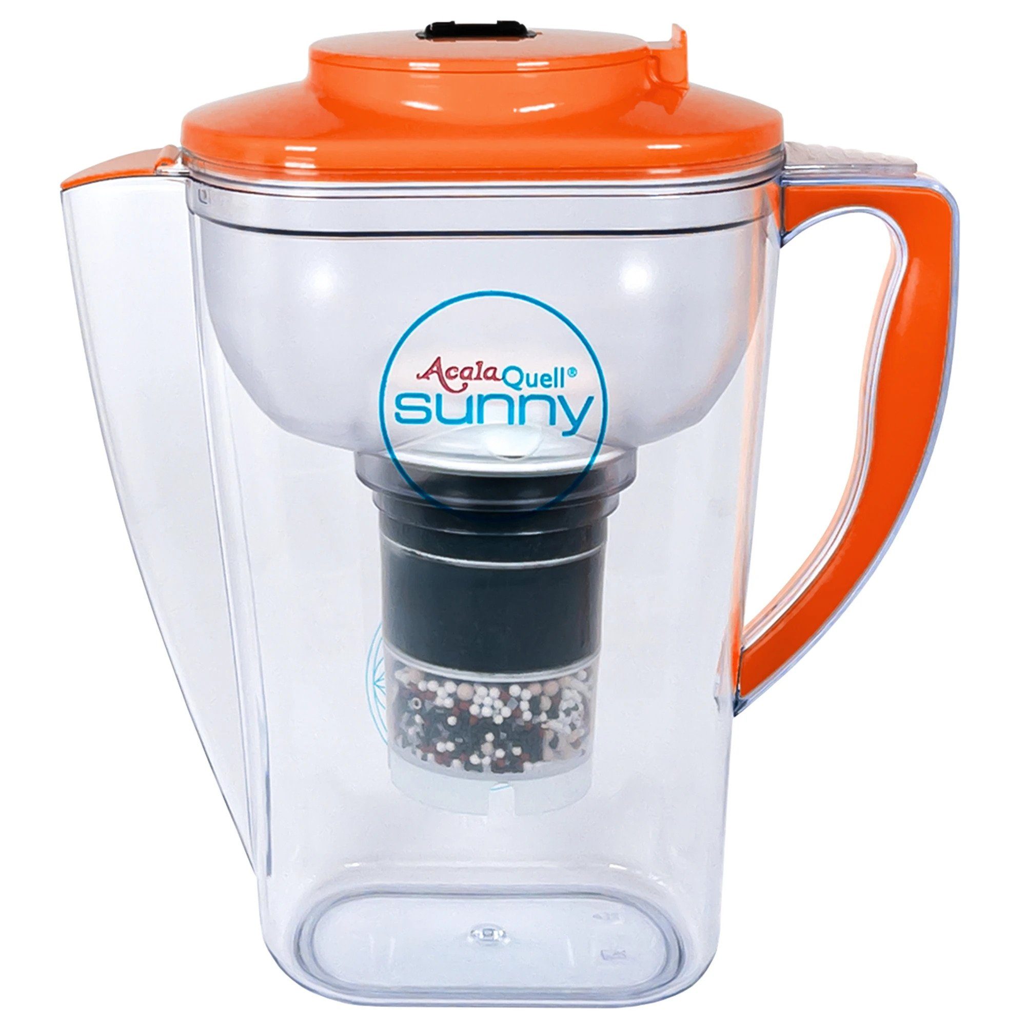 AcalaQuell Wasserfilter Kannenfilter Sunny, inkl. 1x Mikroschwamm und 1x Filterkartusche