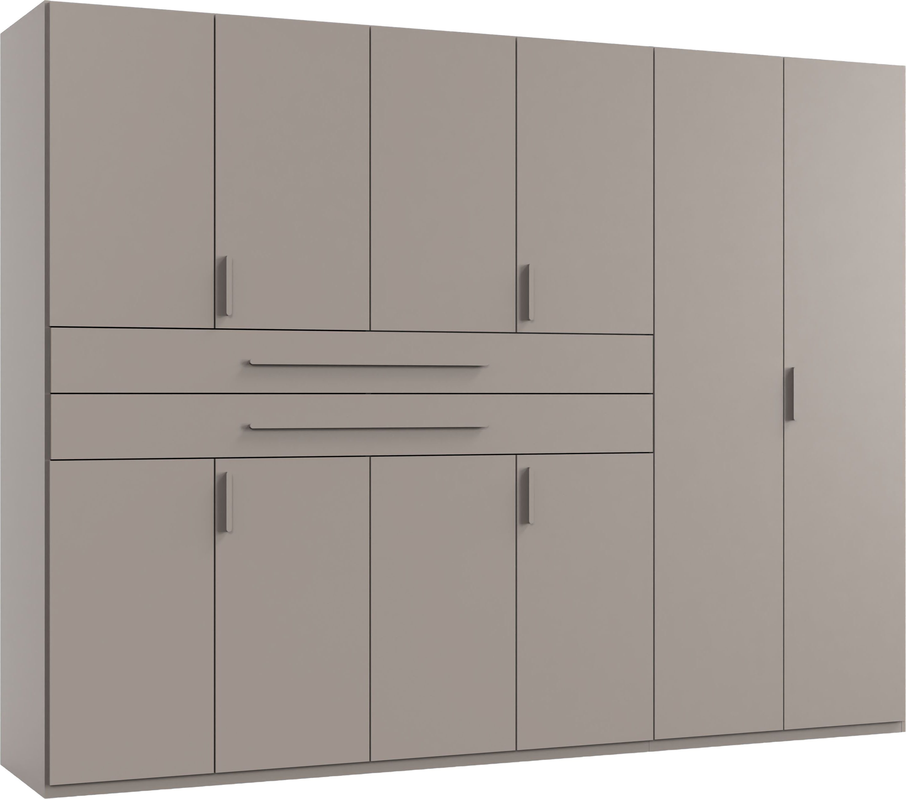 Wimex Drehtürenschrank Digit Kleiderschrank wahlweise mit oder ohne Spiegel (Schlafzimmer Schrank Bestseller im modernem Design) erhältlich in den Breiten 225cm oder 270cm (mit 8 oder 10 Türen)