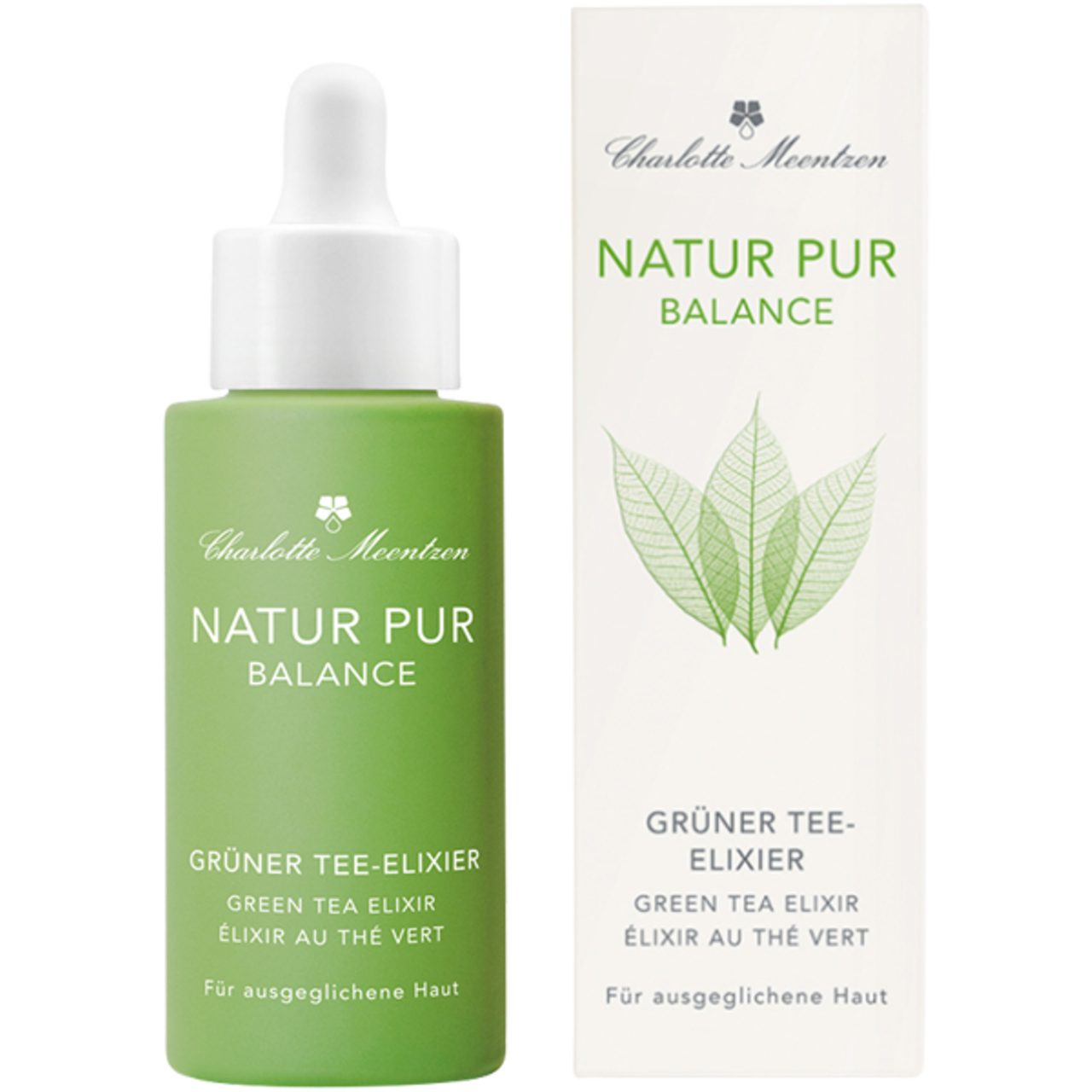 Charlotte Meentzen Gesichtsserum Natur Pur Balance Grüner Tee-Elixir, Normale Haut