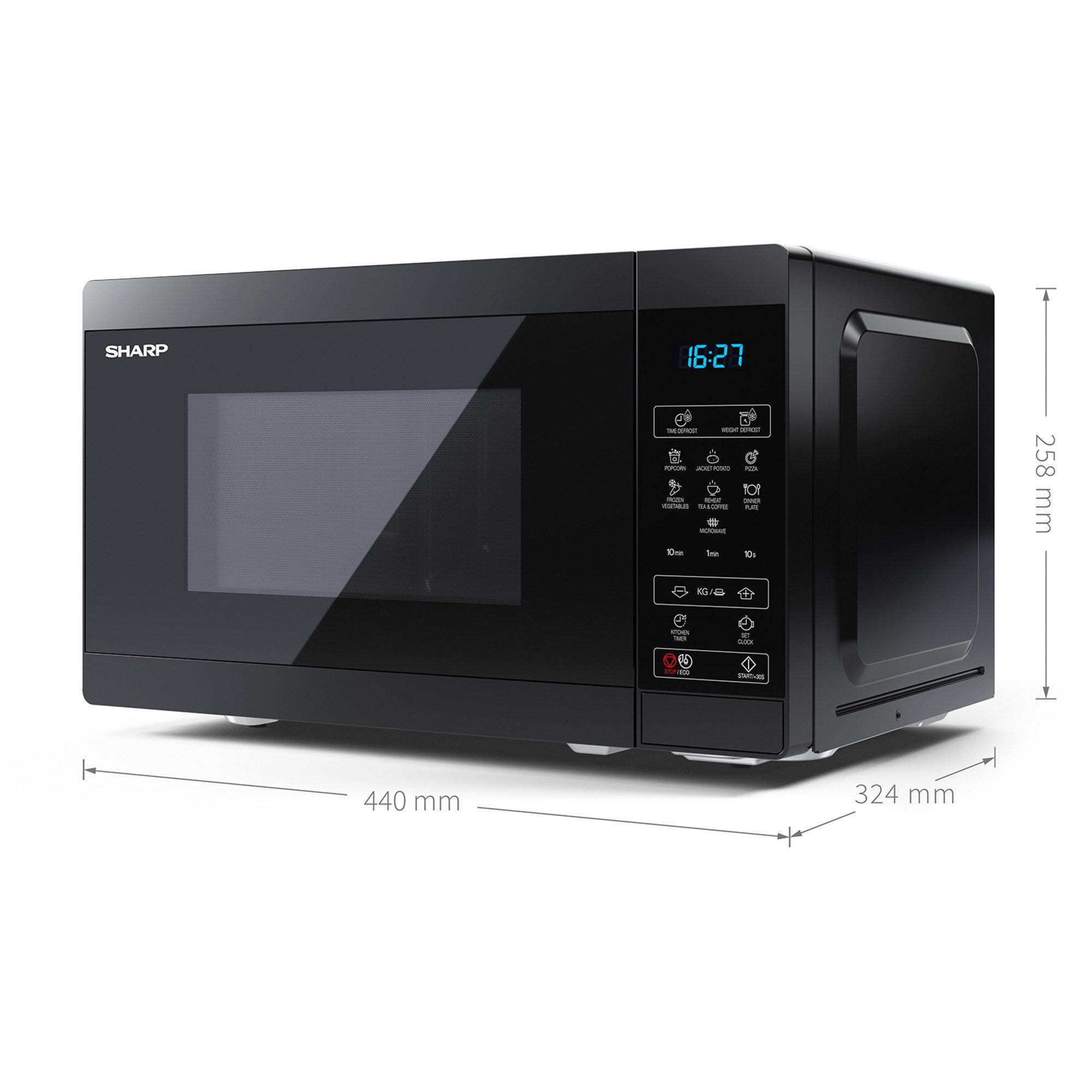 Sharp YC-MS02E-B Mikrowelle - Bild 4