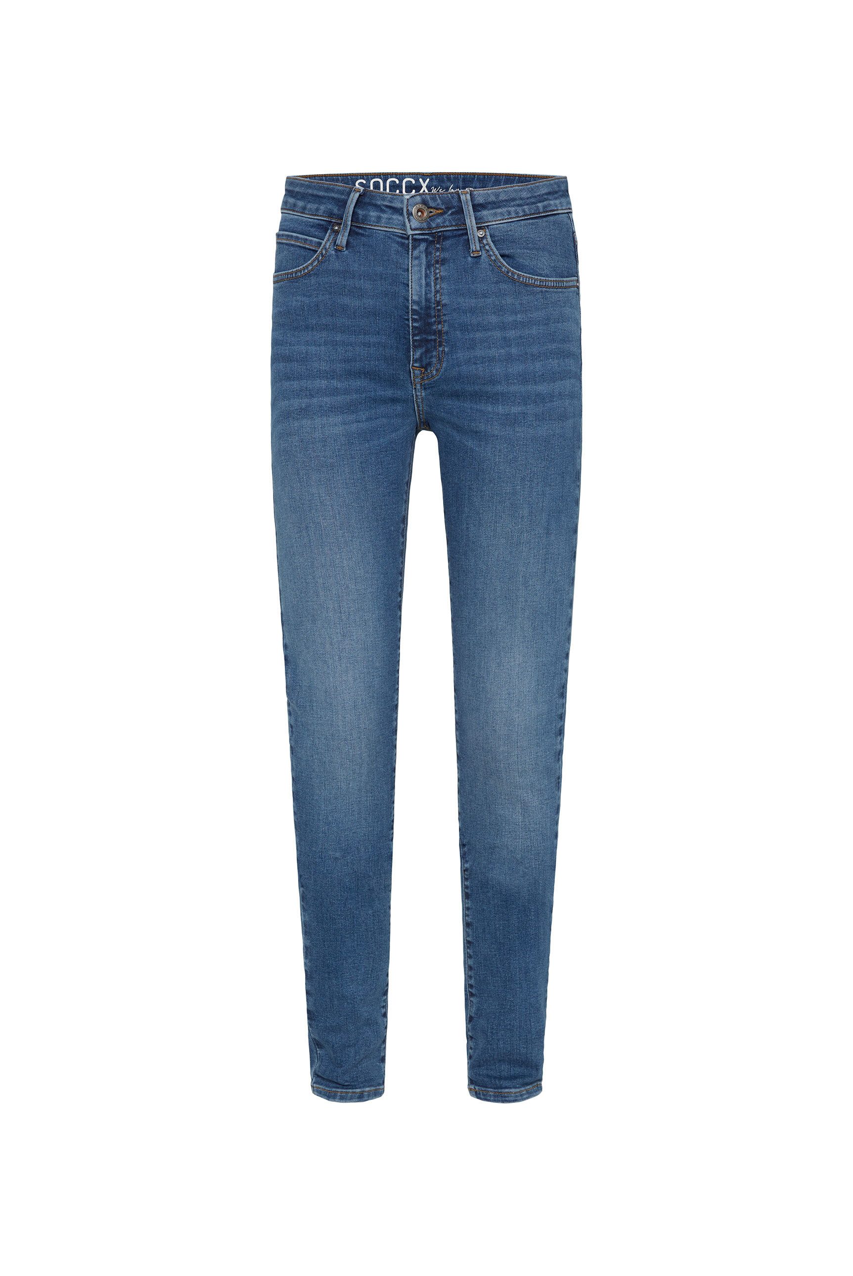 SOCCX Slim-fit-Jeans mit hoher Leibhöhe – Bild 2 von 5