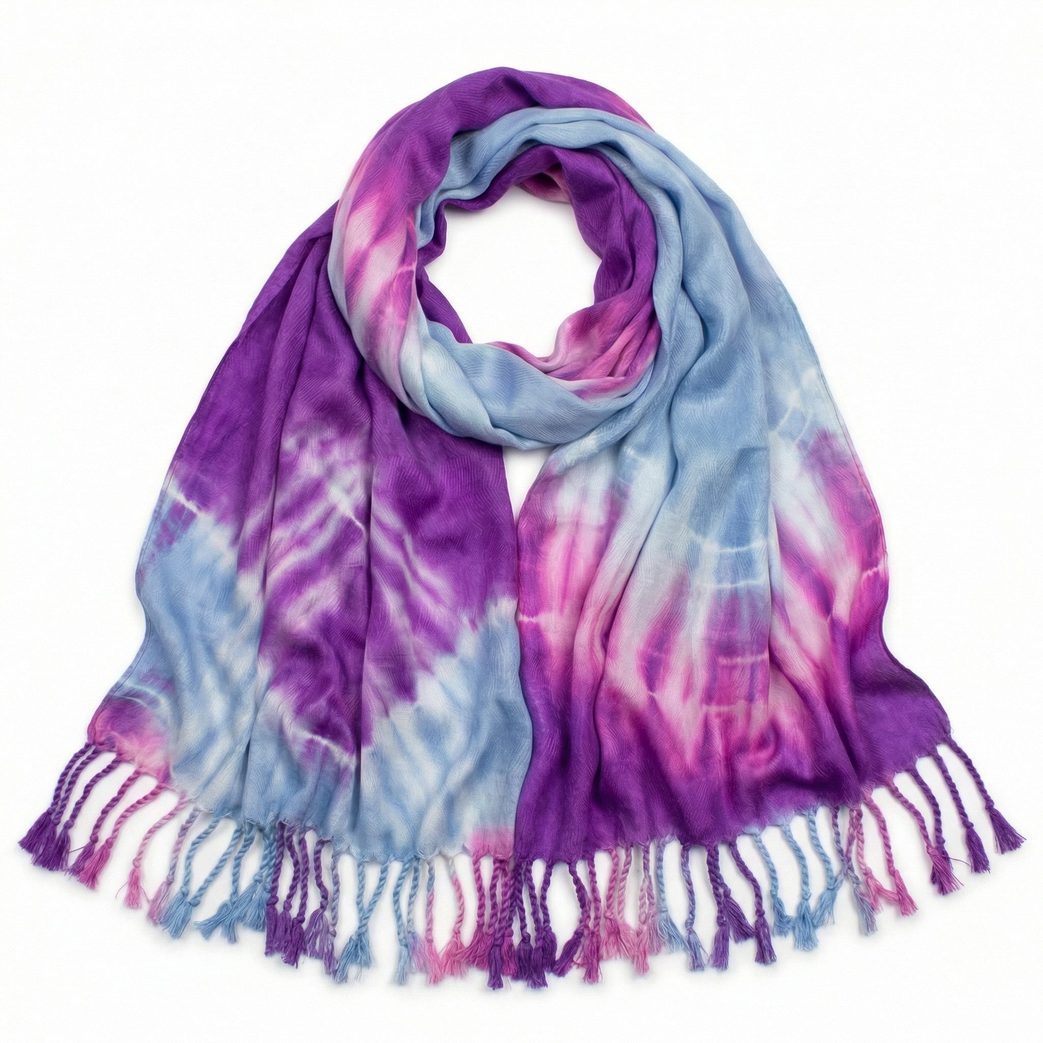 Modeschal Damen Schal Tuch Viskose Halstuch Scarf mit Blumen