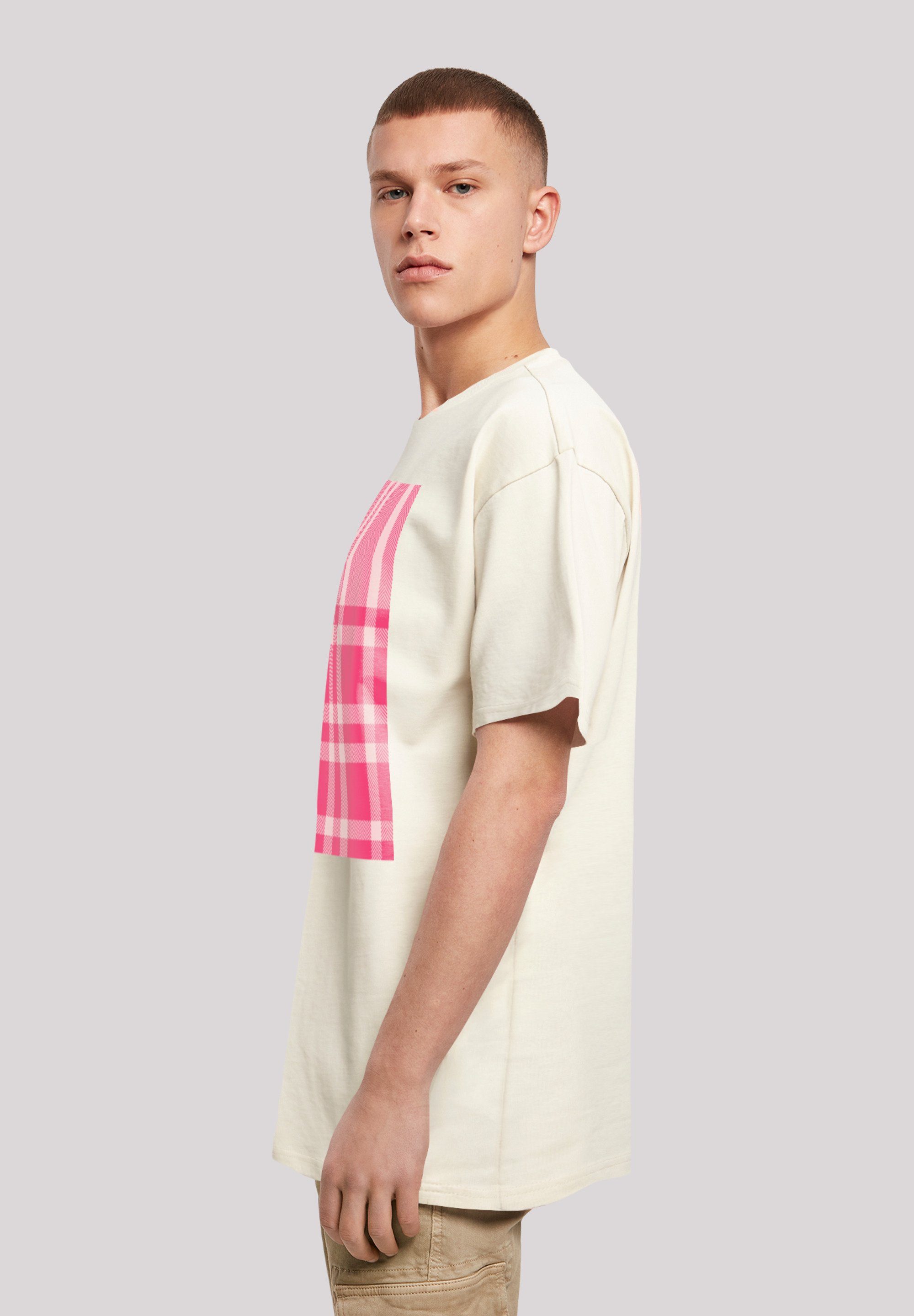 F4NT4STIC T-Shirt Karo Print Pink sand