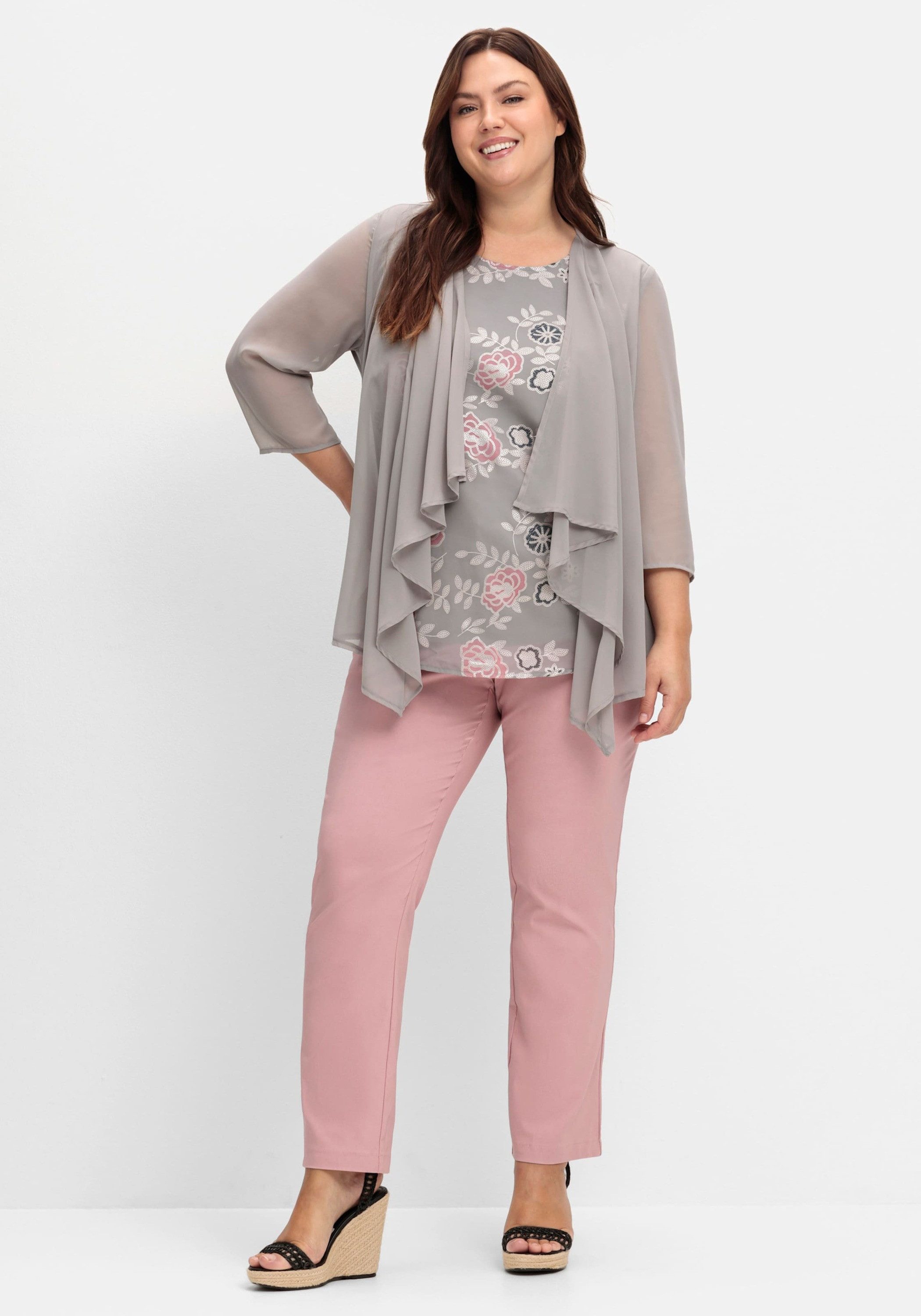 Sieh an! Jerseyhose Hose normal mit seitlichem Dehnbund