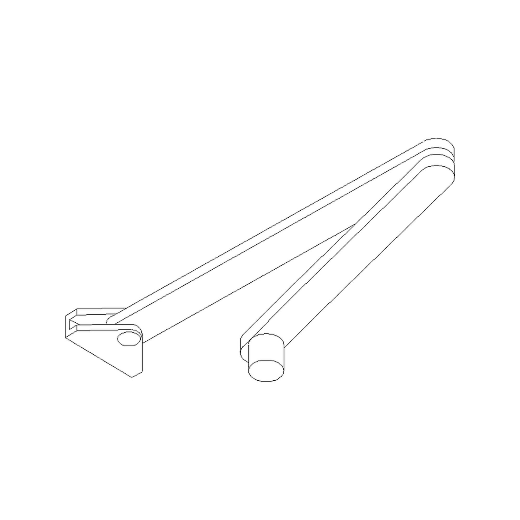 GEZE Türschließer GEZE Normalgestänge silber Stand. f. TS 2000 V/TS 4000