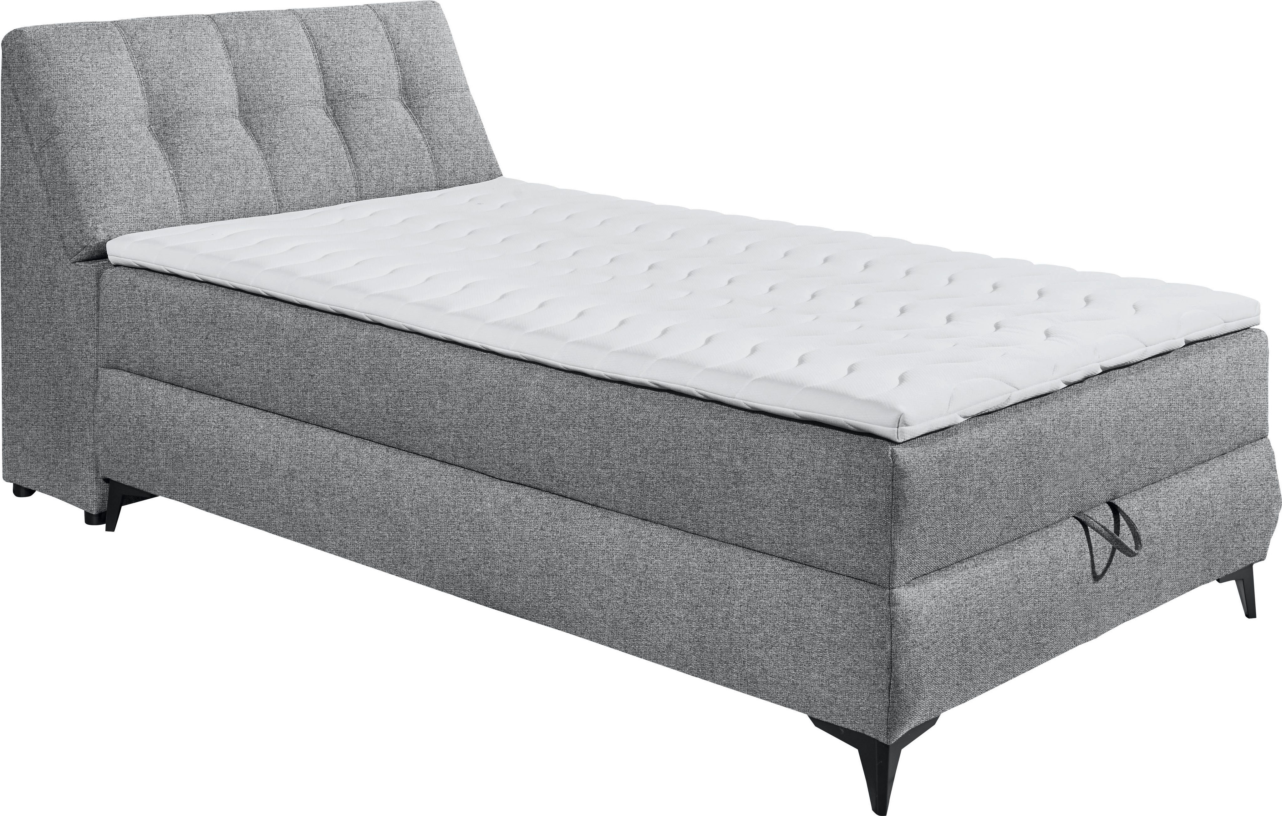 ED EXCITING DESIGN Boxbett Atlantis, mit Bettkasten und Stauraum im Kopfteil