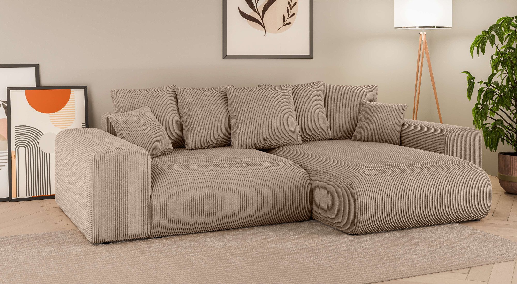 Home affaire Ecksofa LAKESIDE mit Bettfunktion günstig online kaufen