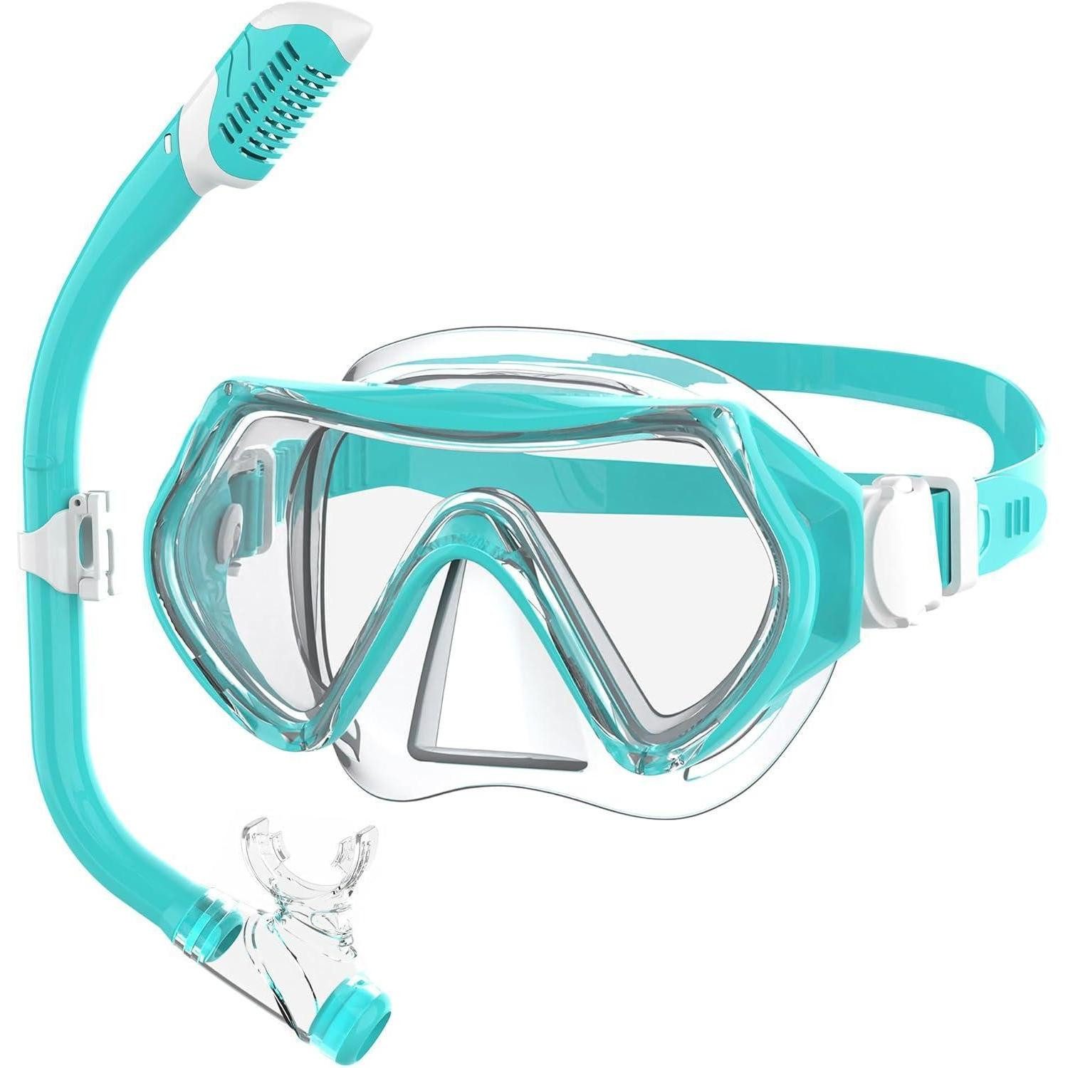 Tauchermaske Taucherbrille Schwimmbrille Schnorchelmaske Kinder 180° Panorama HD