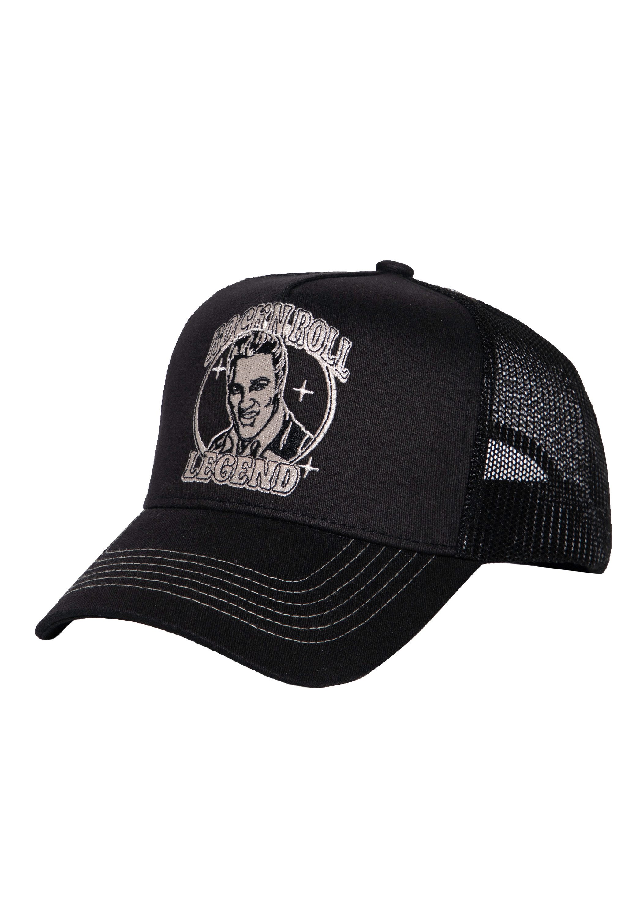 KingKerosin Trucker Cap Rock'n'Roll Legend (1-St) mit Portrait-Stickerei