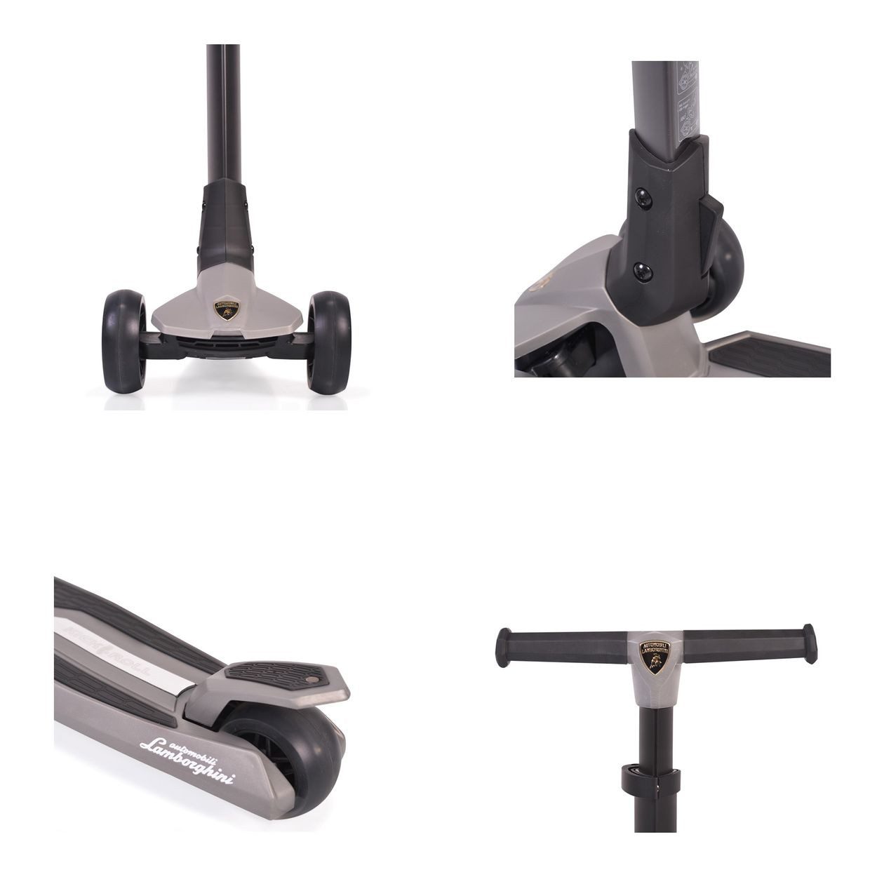 Byox Cityroller Kinderroller Lamborghini 3 Räder, klappbar PU-Räder ABEC-7 LED-Räder Bremse