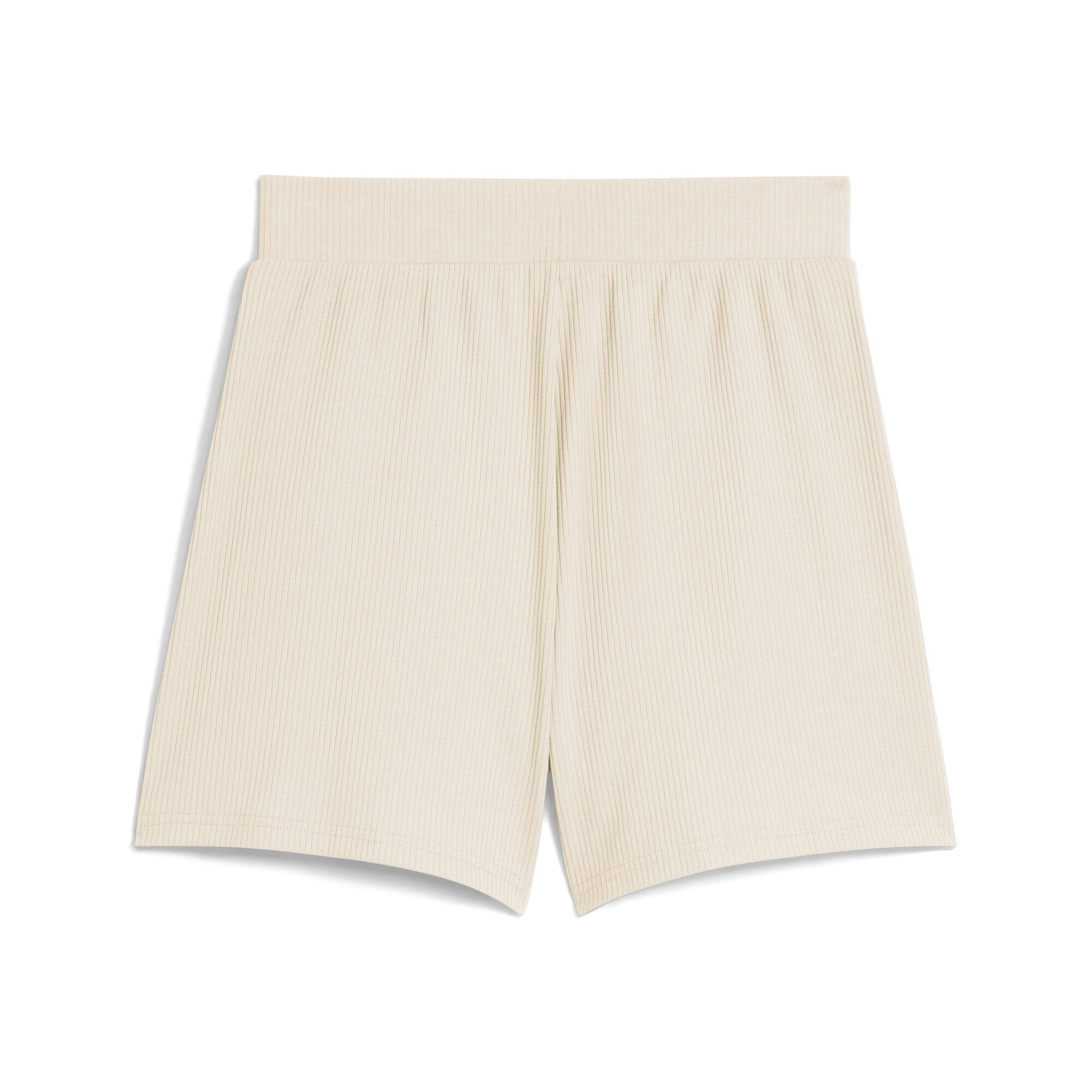 PUMA Trainingsshorts ESS ELEVATED HIGH-RISE RIB SHORTS 5" mit hohem Bund, für Sport, mit Eingrifftaschen, Regular Fit