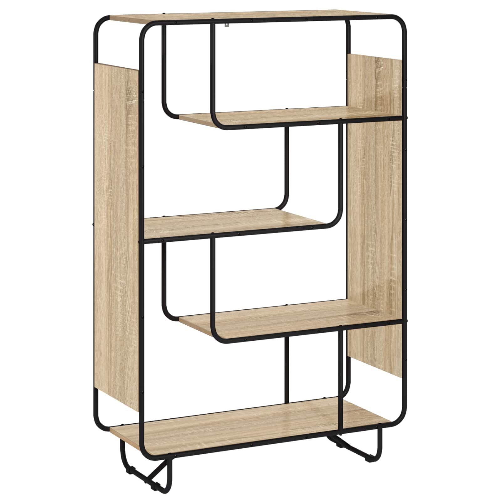 vidaXL Highboard Highboard Sonoma-Eiche 93.5 x 37.5 x 144 cm Holzwerkstoff (1 St)
