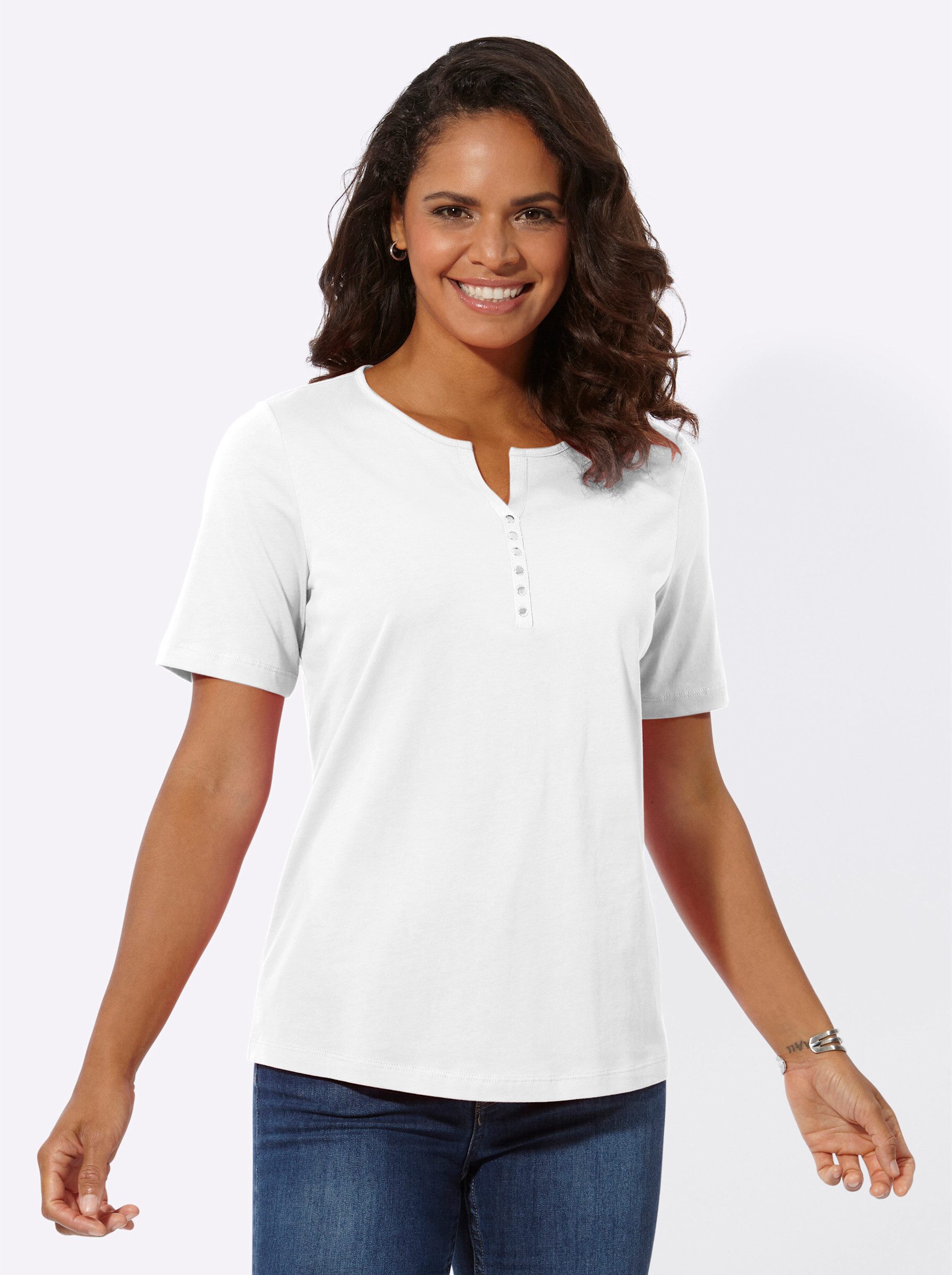 Casual Looks Rundhalsshirt "Shirt", (1 tlg.) günstig online kaufen