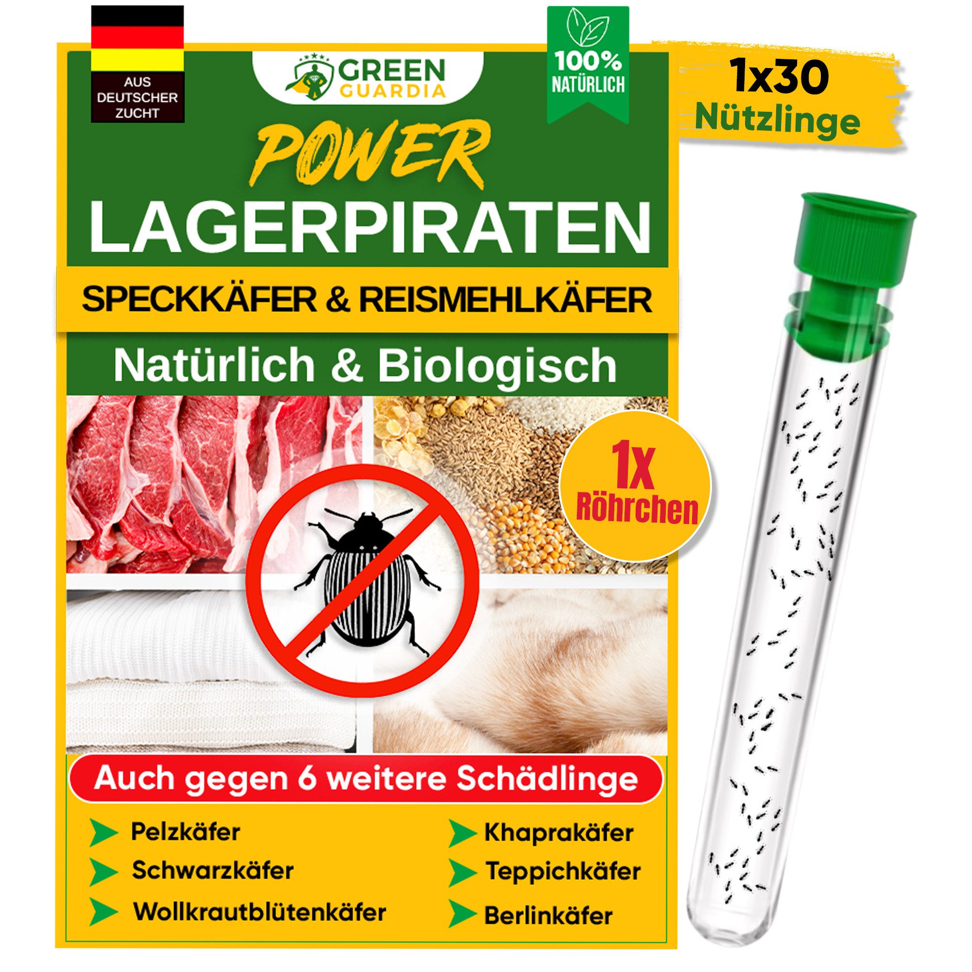 Insektenvernichter Lagerpirat zur Bekämpfung von Speckkäfern und Vorratsschädlingen