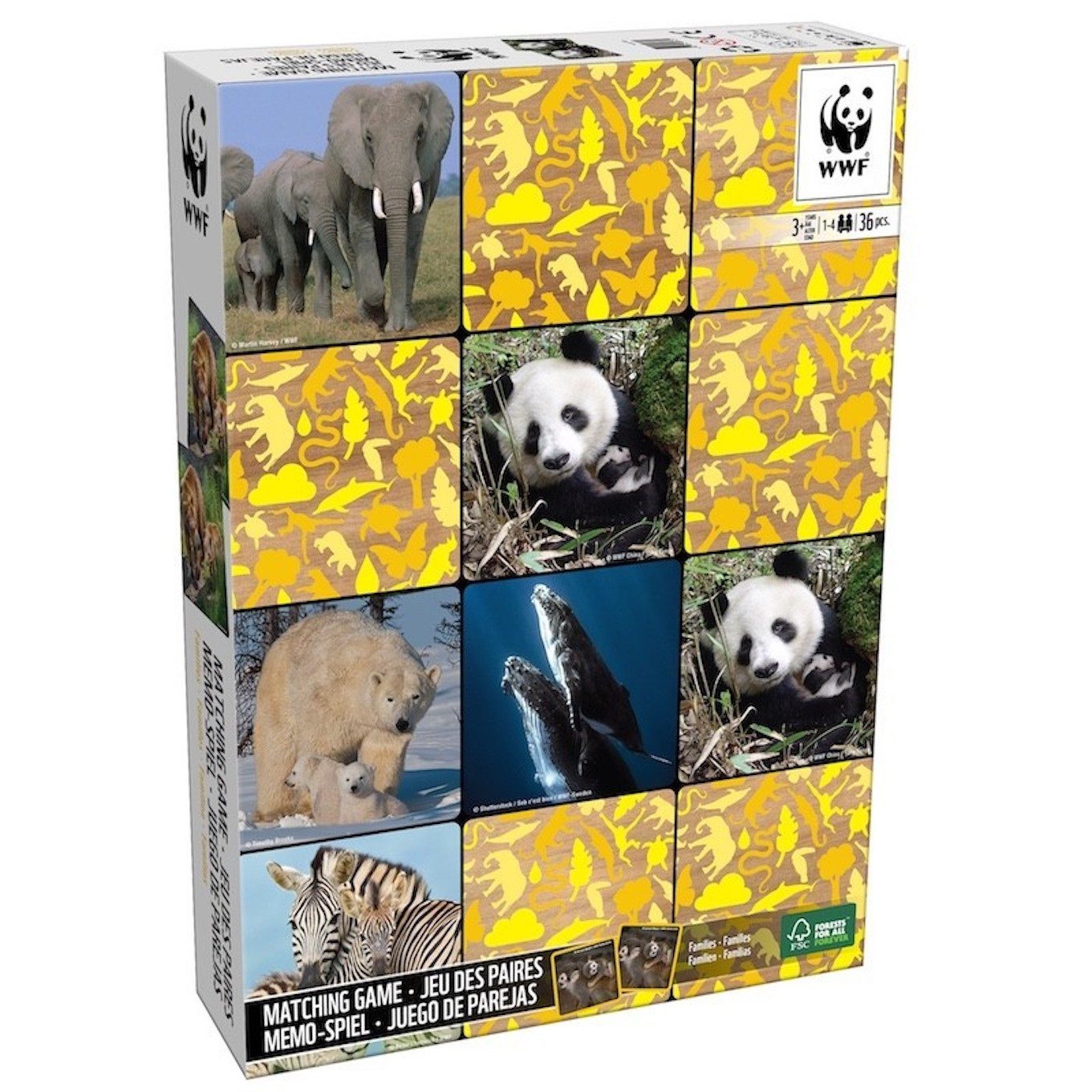 WWF Spiel WWF Memo-Spiel "Familien", Wissenspiel